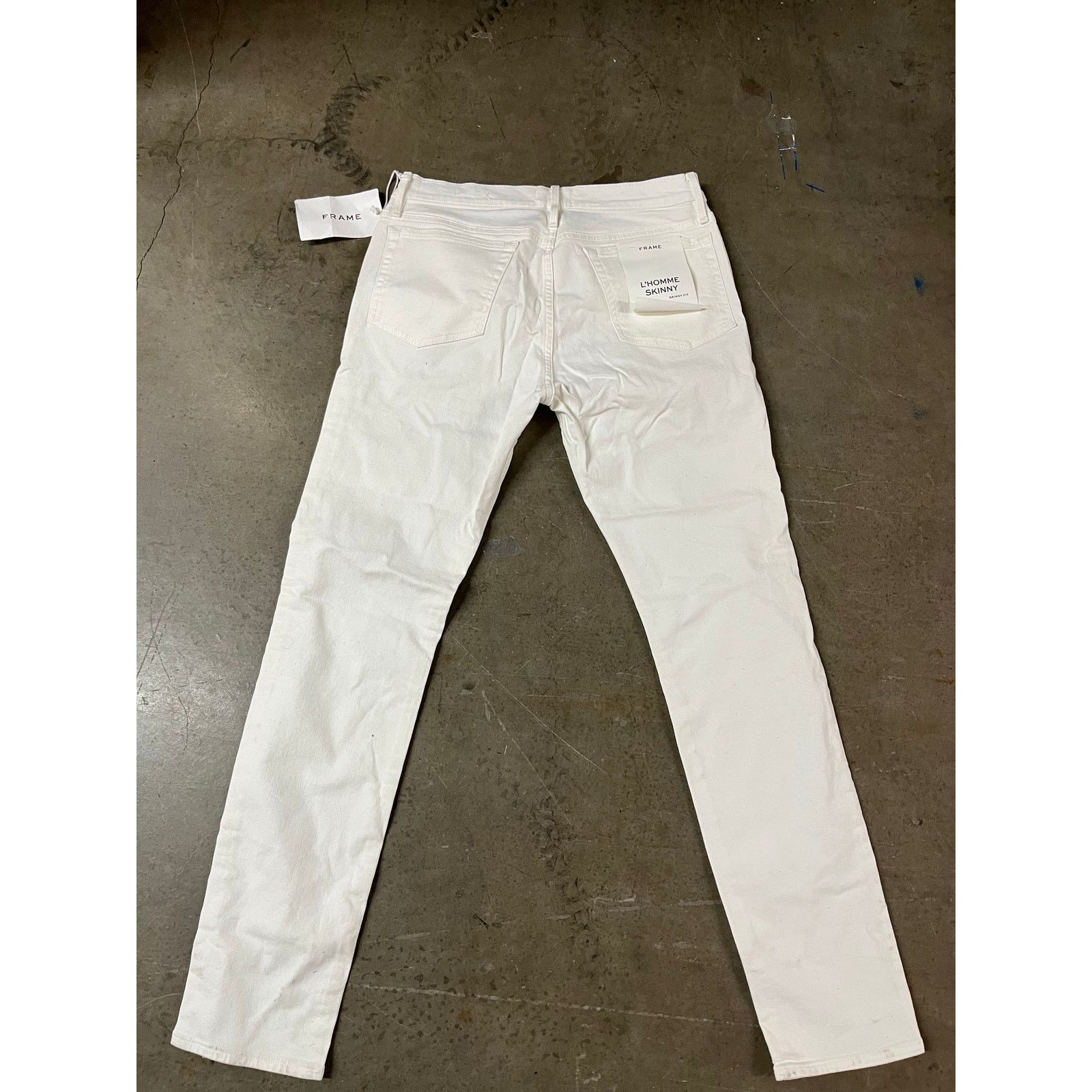 Frame FRAME - L'Homme Skinny Stretch Jeans / White/32x32/ NWT Size US 32 / EU 48 - 3 Thumbnail