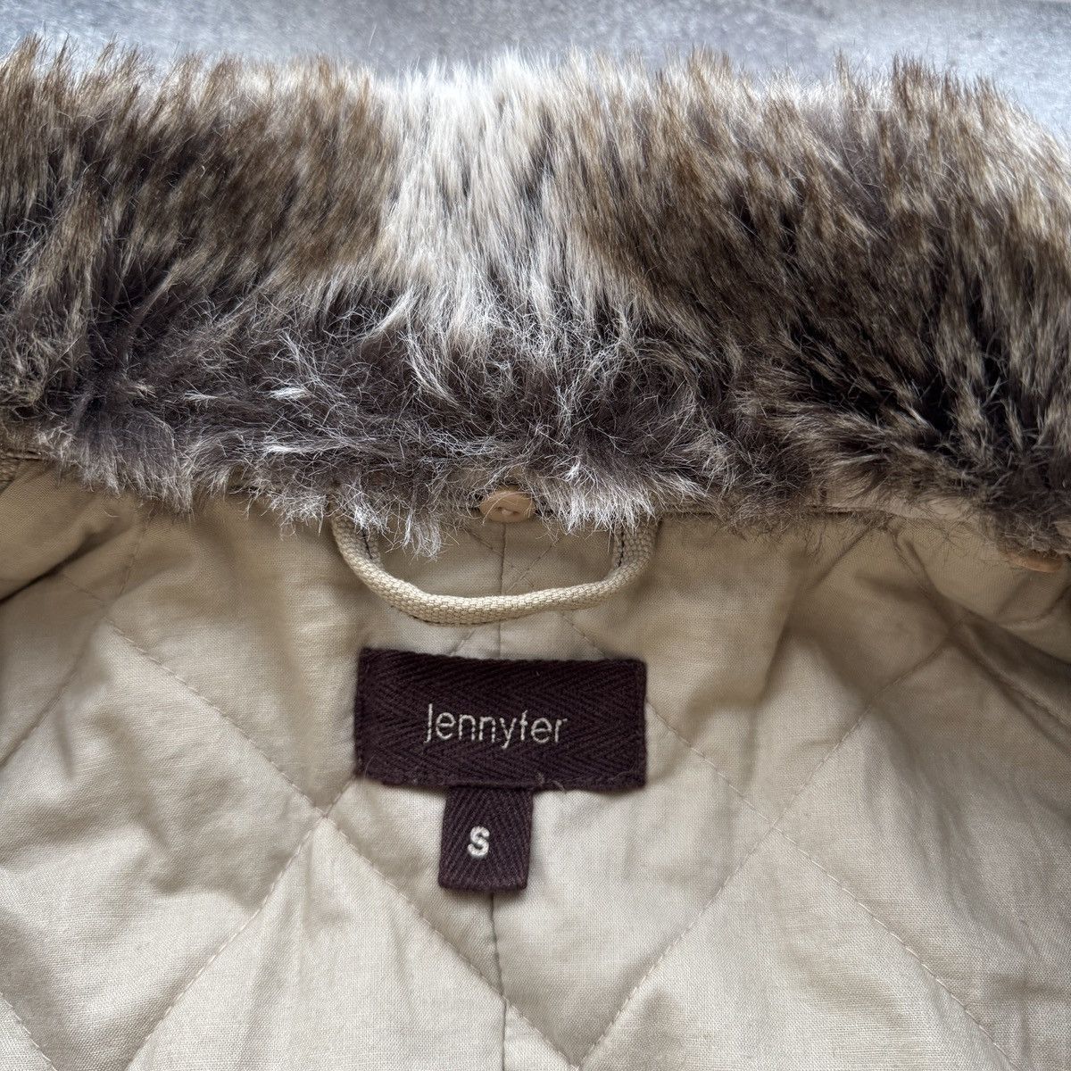 20471120 2000’s Aesthetic Vintage Faux Fur Utility Belted Jacket Size S / US 4 / IT 40 - 16 Thumbnail