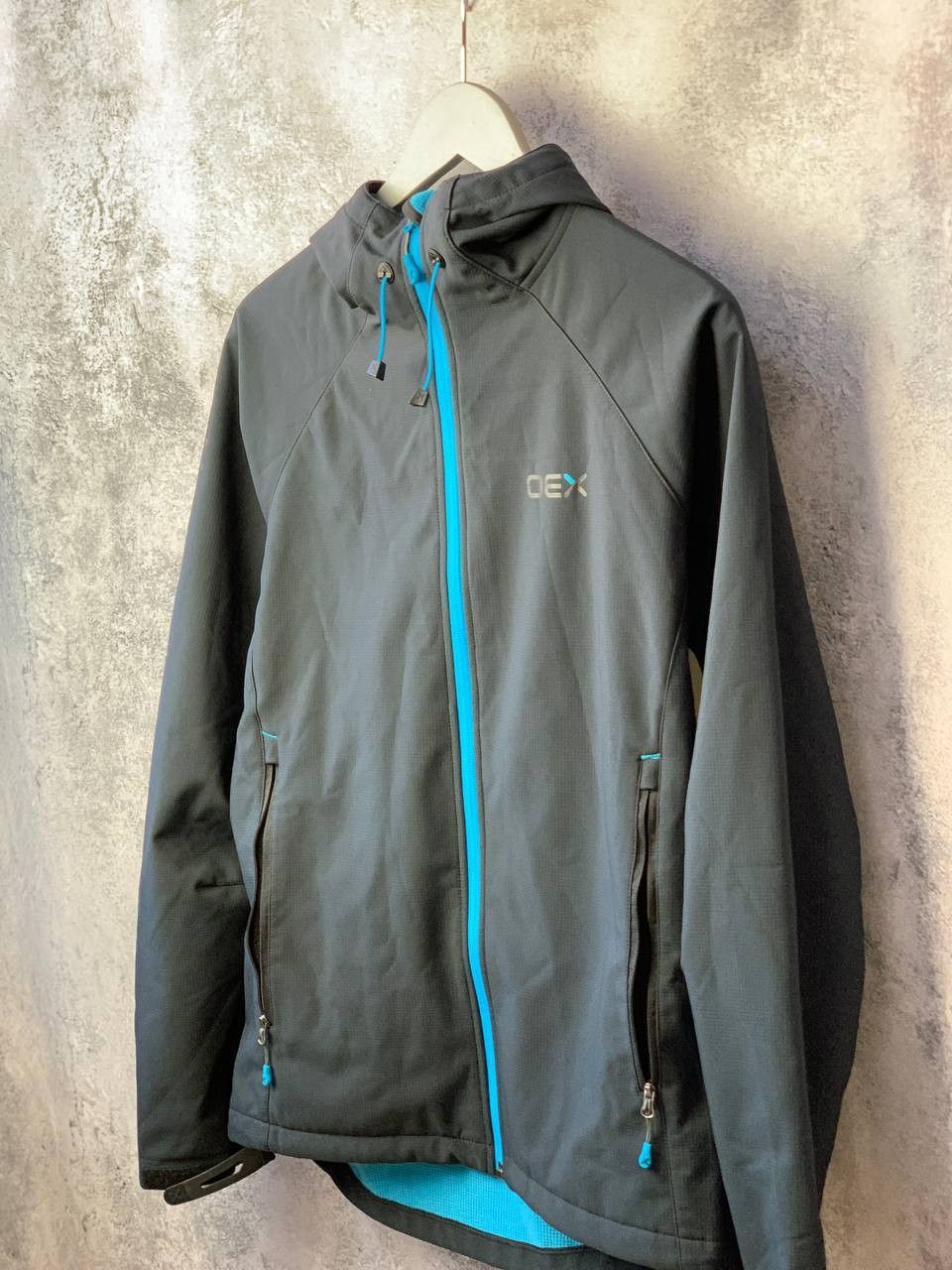 Other OEX Jacket Large Grey SoftShell Outdoor Hiking Full Zip Top Size US L / EU 52-54 / 3 - 2 Thumbnail