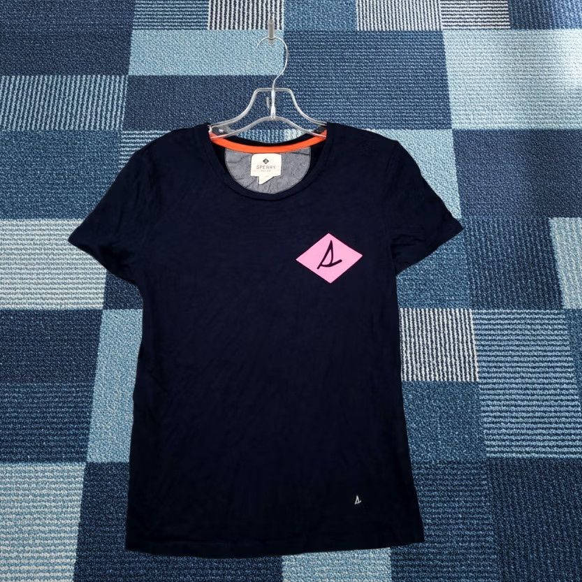 Sperry Sperry T Shirt Womens XS Blue Round Neck Short Sleeves Cotton Pullover Basic Logo Tee Size XS / US 0-2 / IT 36-38 - 1 Thumbnail