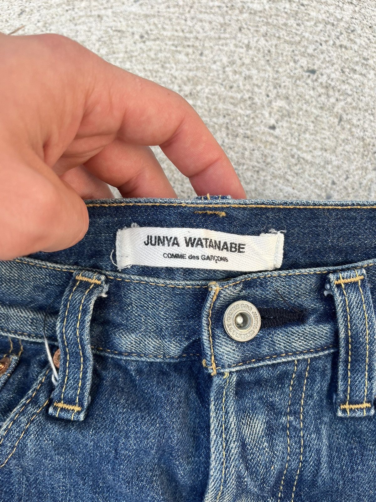 Comme des Garcons × Junya Watanabe AD FW 2013 Patchwork Denim Size US 34 / EU 50 - 6 Thumbnail