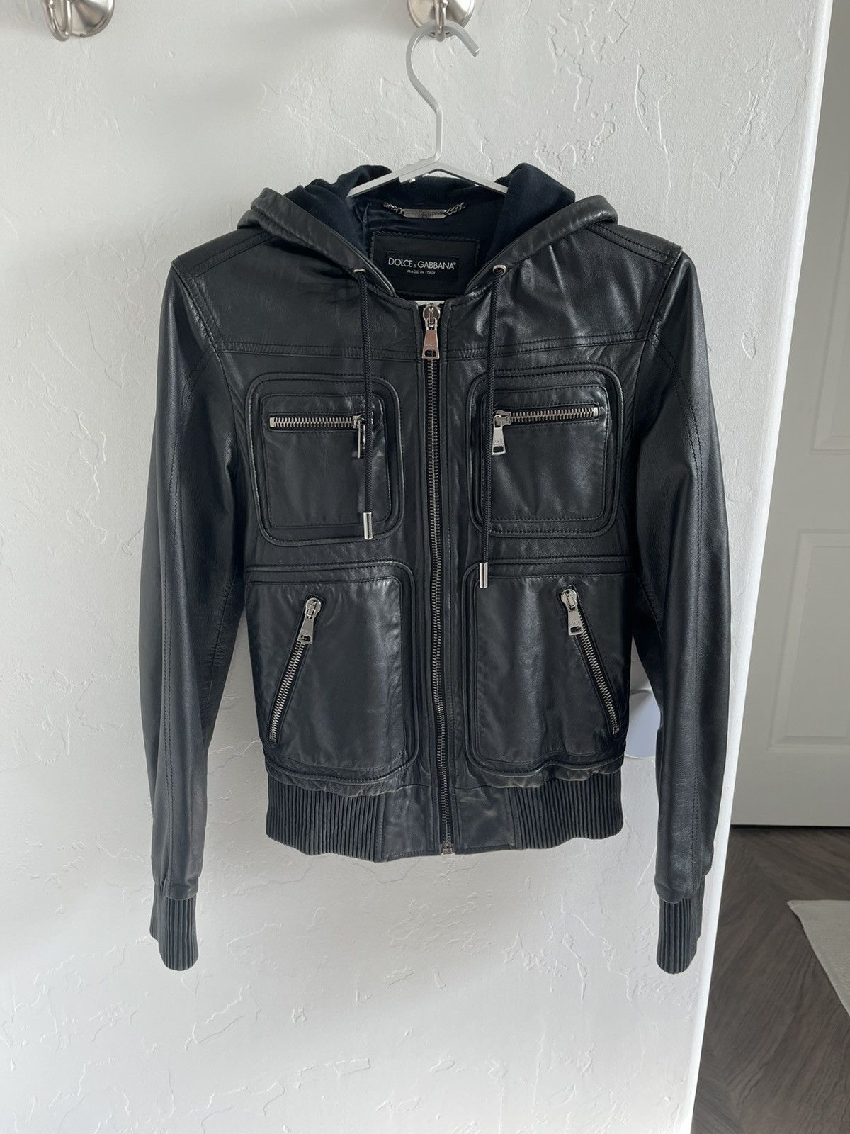 Dolce & Gabbana Dolce & Gabbana Leather Jacket Size US S / EU 44-46 / 1 - 13 Thumbnail