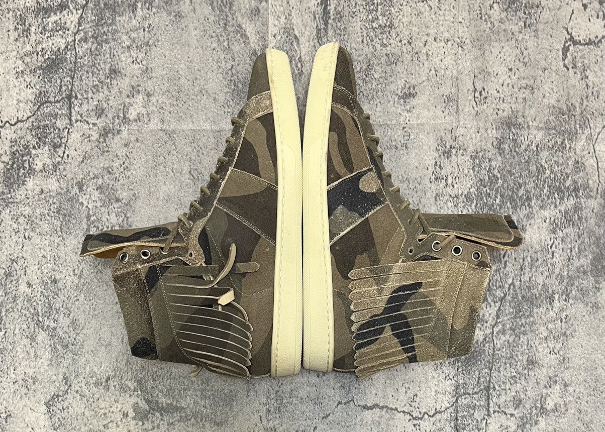 Saint Laurent Paris Saint Laurent High Top Sneakers Camouflage Size US 7.5 / EU 40-41 - 4 Thumbnail