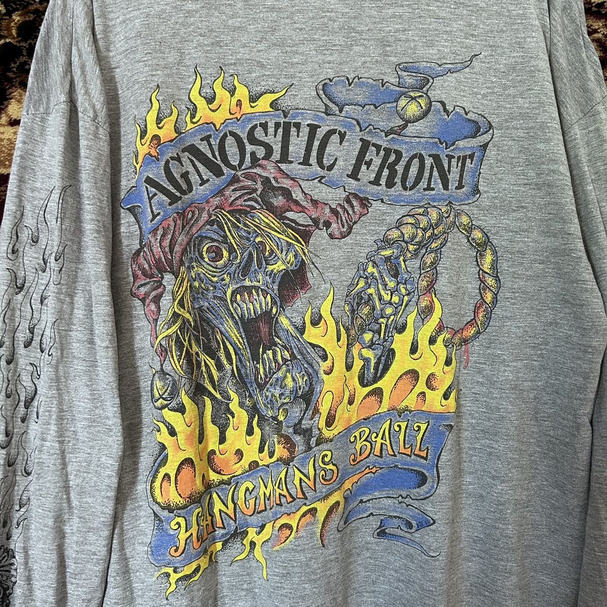Band Tees 1992 Vintage Agnostic front Hangman’s Ball Tee Ls shirt Size US XL / EU 56 / 4 - 4 Thumbnail