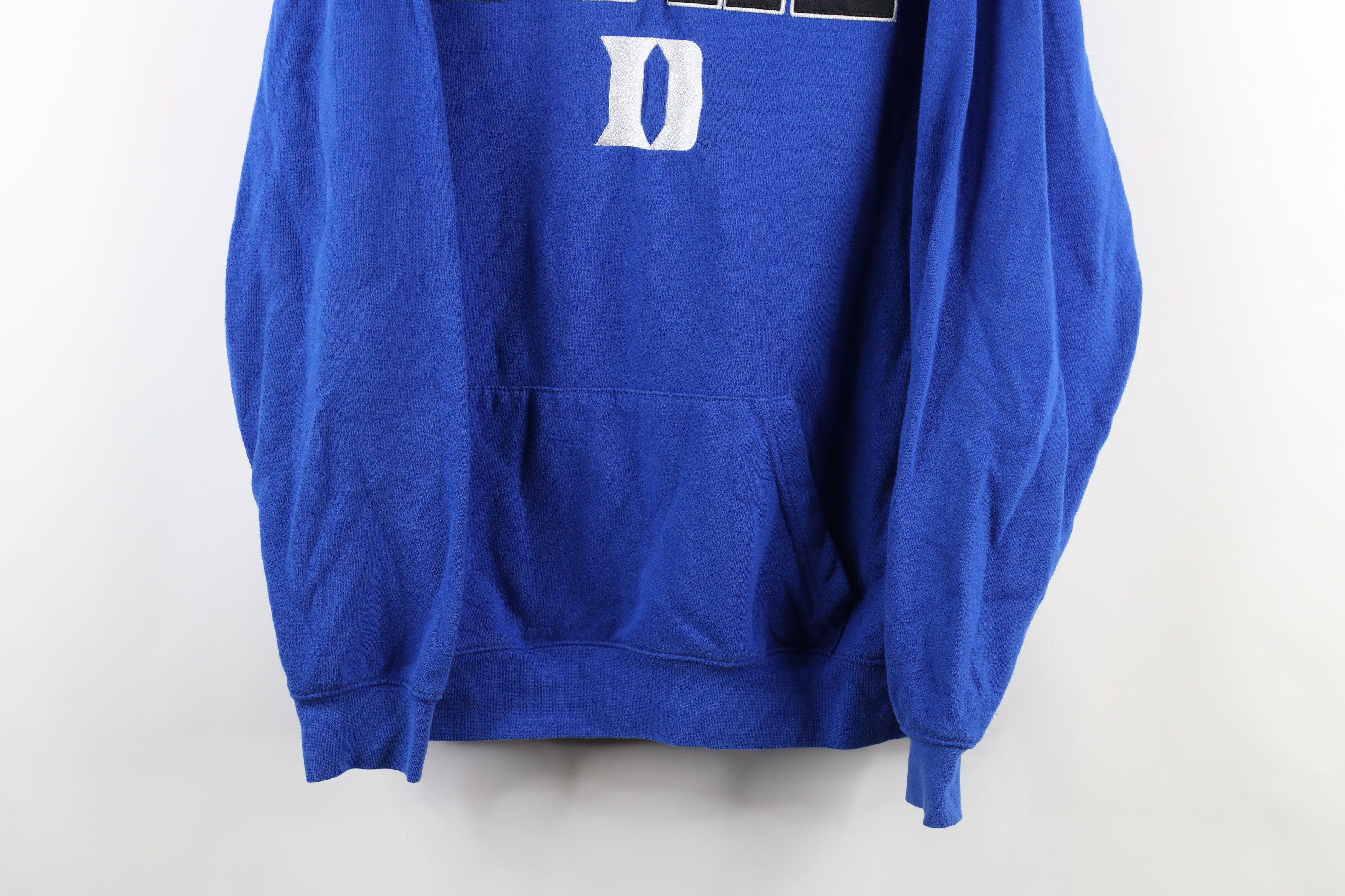 Vintage Vintage Spell Out Duke University Hoodie Sweatshirt Blue Size US XXL / EU 58 / 5 - 3 Thumbnail
