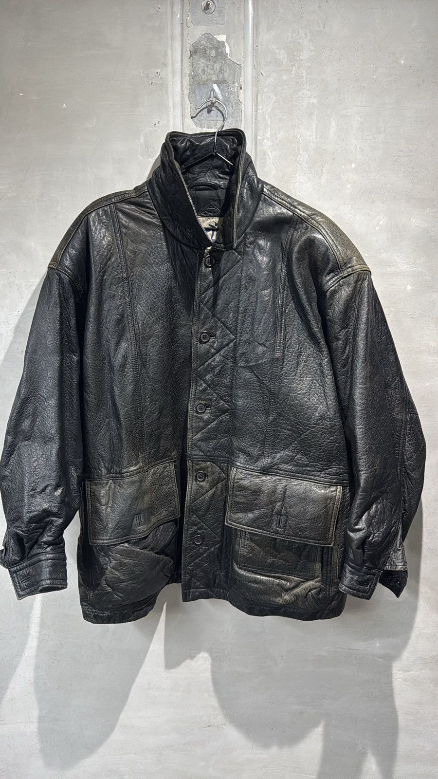 Hai Sporting Gear VINTAGE 80s HAI SPORTING GEAR ISSEY MIYAKE LEATHER JACKET Size US L / EU 52-54 / 3 - 4 Thumbnail