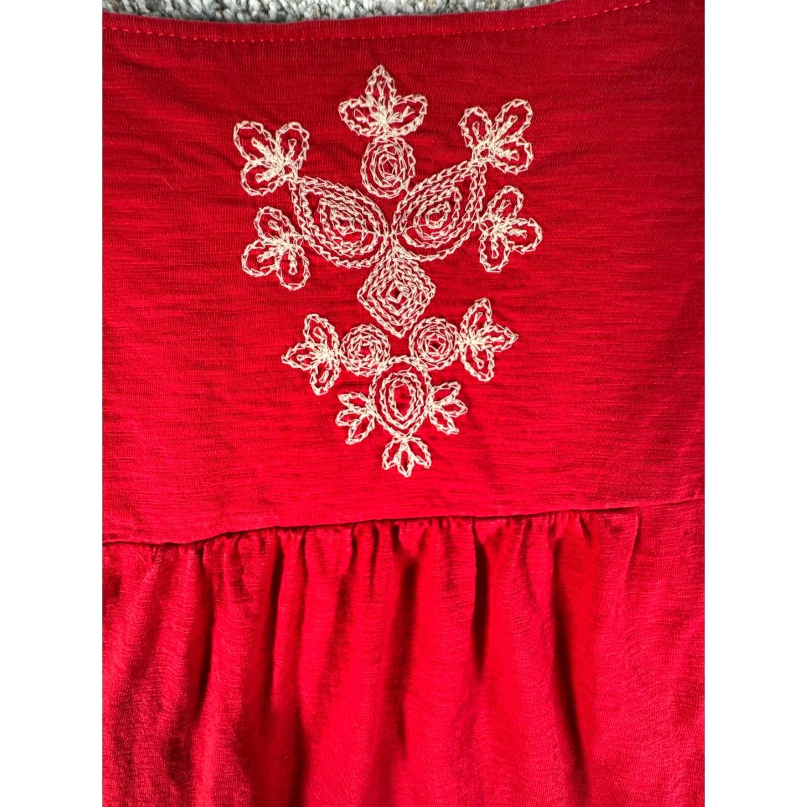 Vintage Style & Co Top XL Embroidered Boho Cottagecore Peasant Prairie Flowy Vintage Y2K Shirt Womens Size XL / US 12-14 / IT 48-50 - 5 Thumbnail
