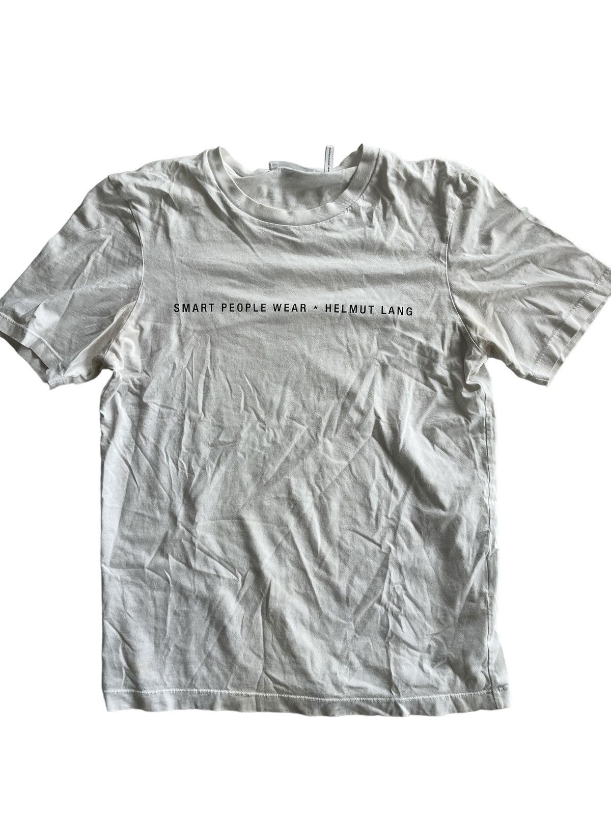 Helmut Lang “Smart People Wear * Helmut Lang” tee Size US S / EU 44-46 / 1 - 1 Thumbnail