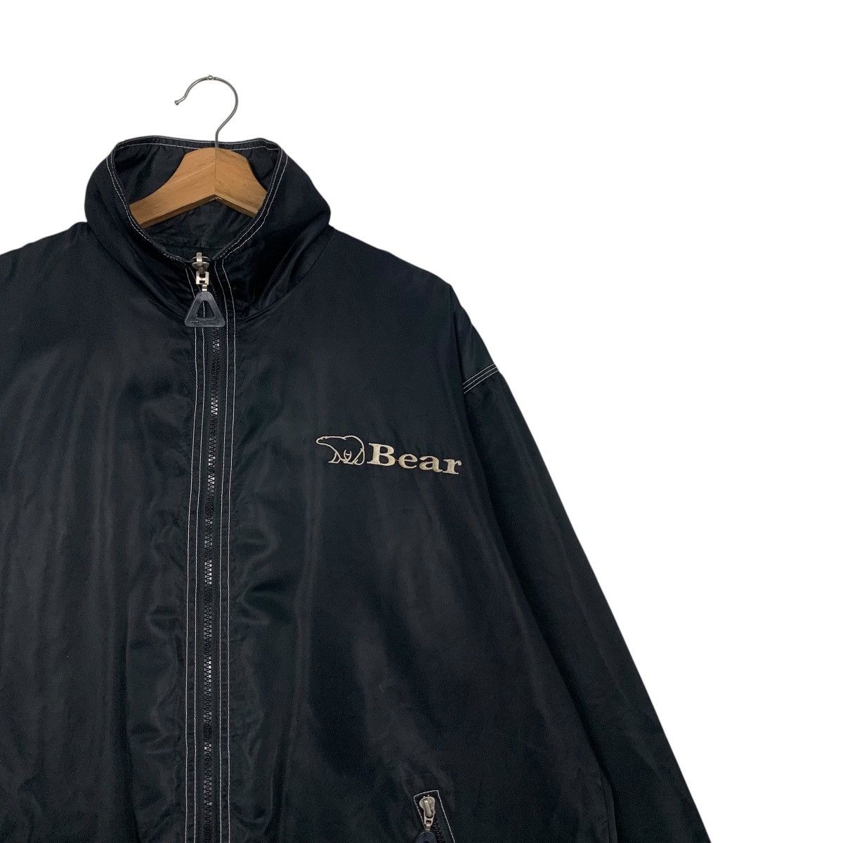 Vintage 90s BEAR Graphic Big Logo Reversible Nylon Jacket #2674-C120 Size US M / EU 48-50 / 2 - 6 Thumbnail