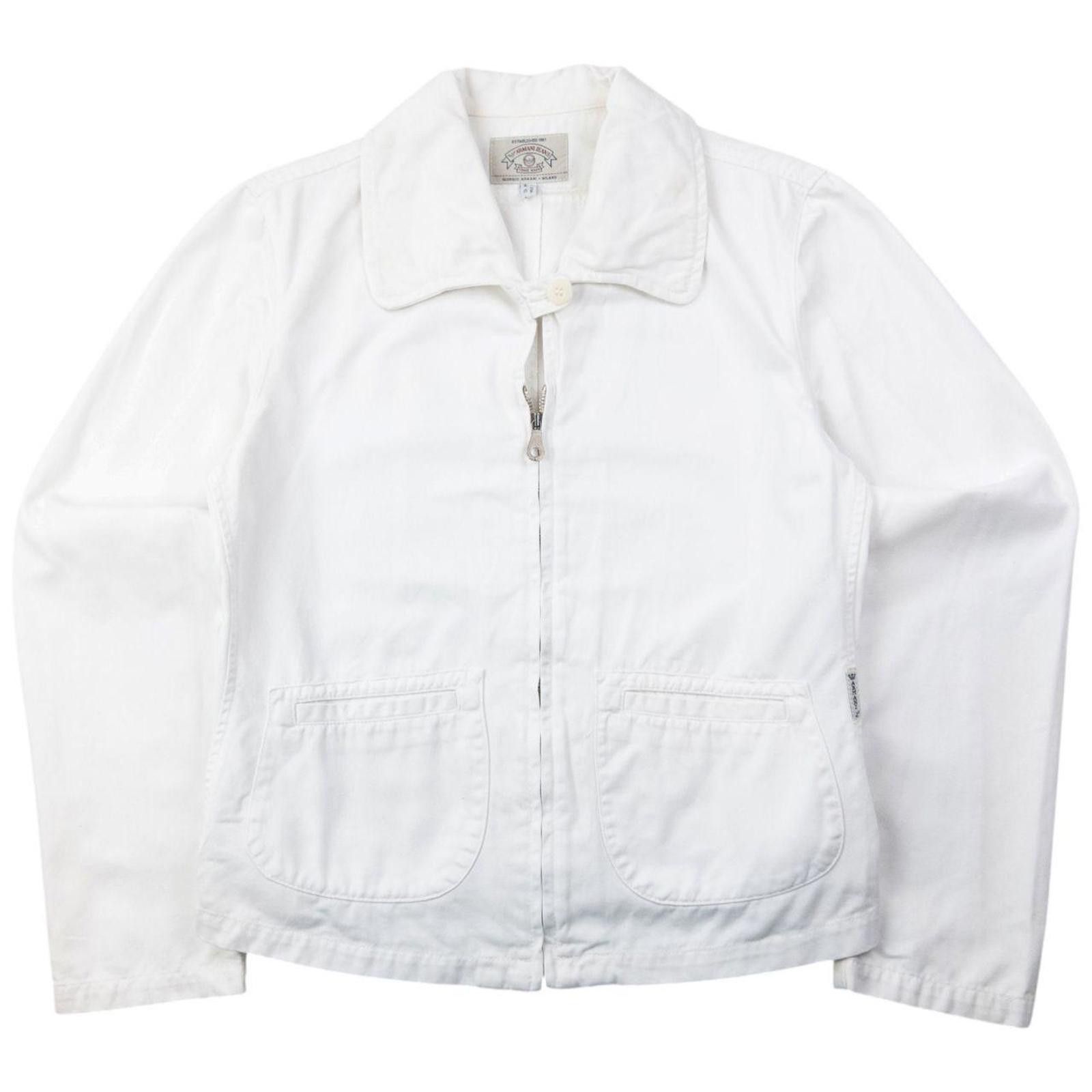 Armani Vintage 90s Armani Jeans Zip Up Jacket Womens Size S Size L / US 10 / IT 46 - 1 Thumbnail