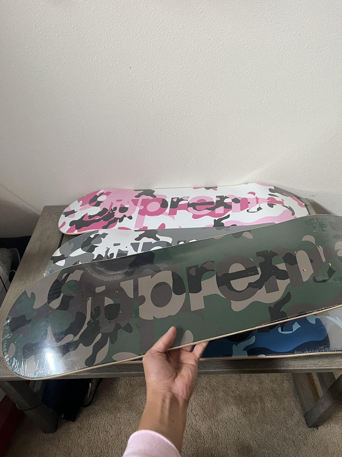 Supreme ピンクカモフラージュデッキ