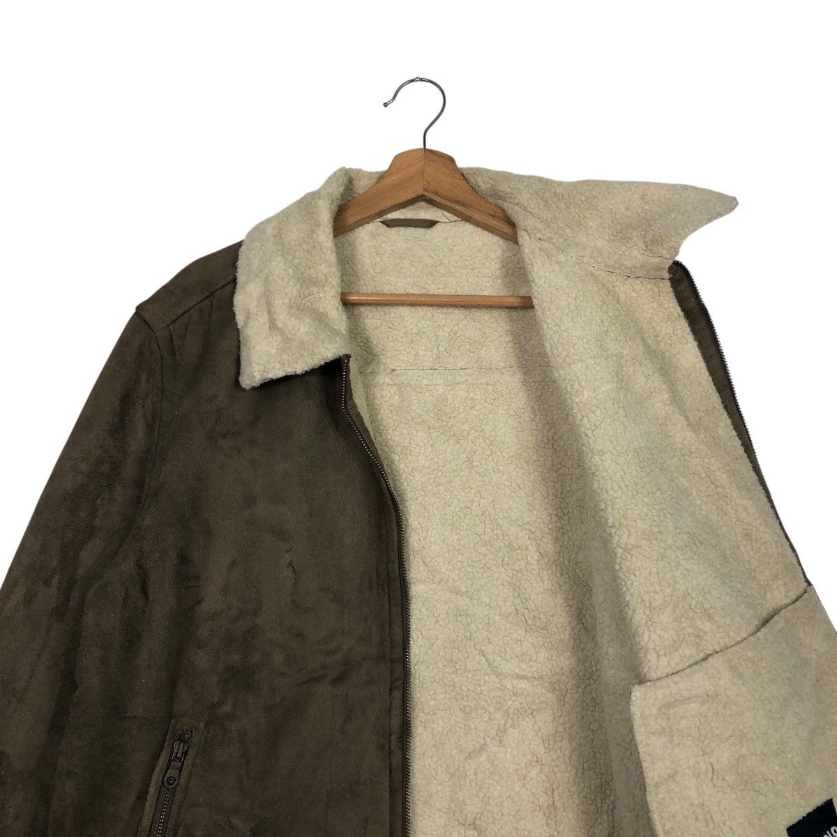 Japanese Brand 📌Vintage Leather Jacket Uniqlo Sherpa Blanket Issey Miyake Size US L / EU 52-54 / 3 - 13 Thumbnail