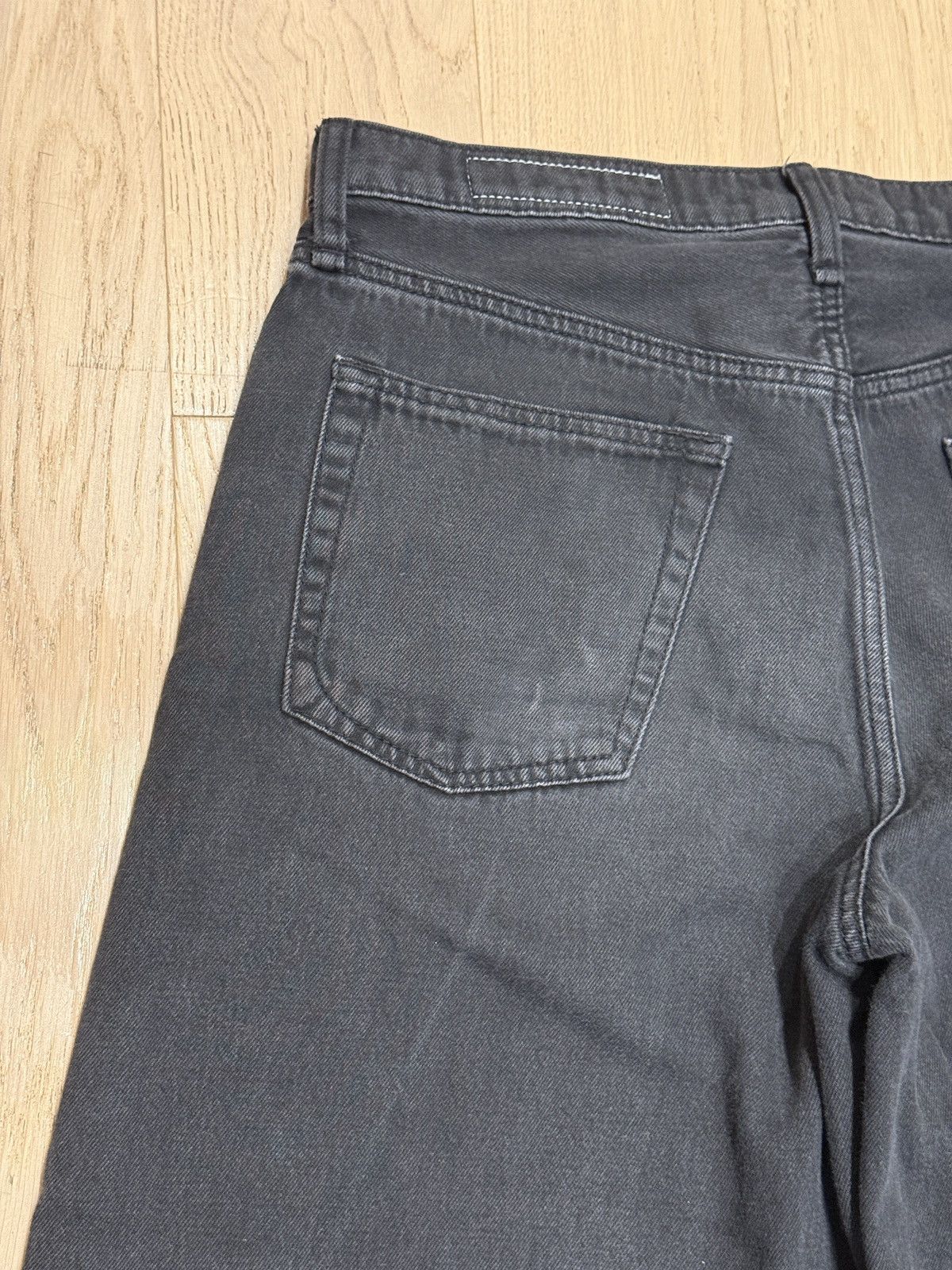 Rag & Bone Rag + Bone Sophie Ultra Wide Jeans in Black Size US 31 - 9 Thumbnail
