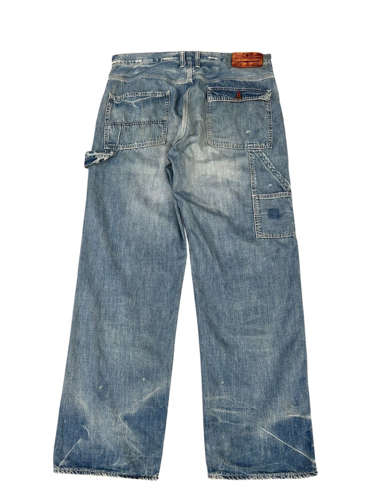 ANACHRONORM Dirty Mud Anachronom Japan Distress Denim Double Knee Jeans Size US 34 / EU 50 - 12 Thumbnail