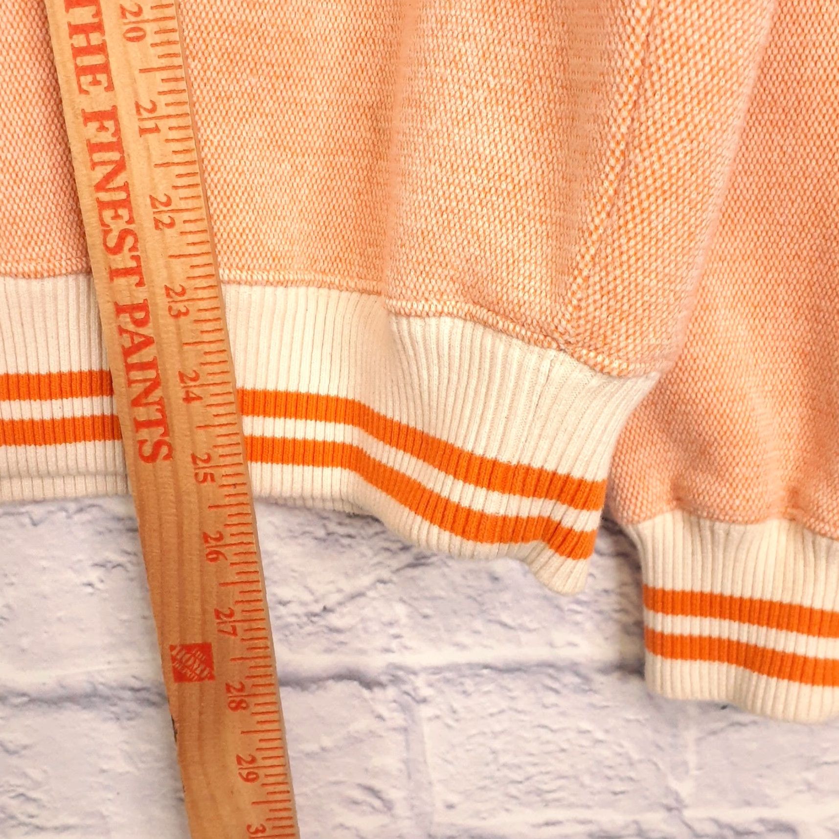 Vintage VINTAGE Cadre Athletic Varsity V Neck Sweater Mens Large Unisex Adults Pullover Knit Orange Cotton Blend Long Sleeve Sports Academia 90s Size US L / EU 52-54 / 3 - 4 Thumbnail