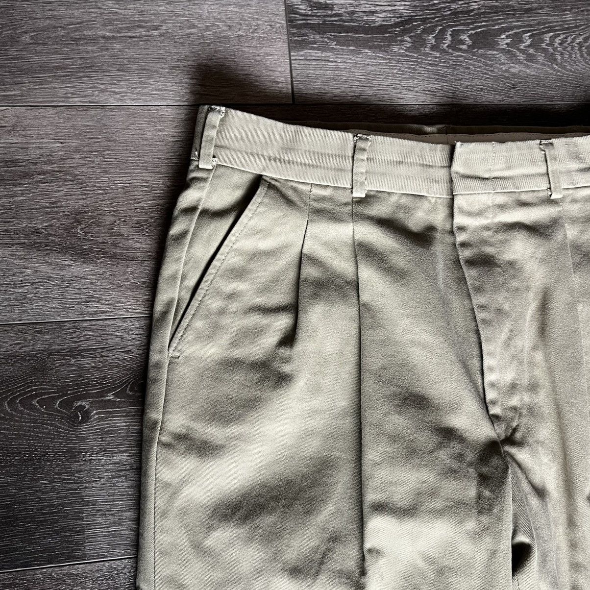 Vintage Vintage 1990s Deansgate USA Pleated Trousers Chino Pants 32 Size US 32 / EU 48 - 5 Thumbnail