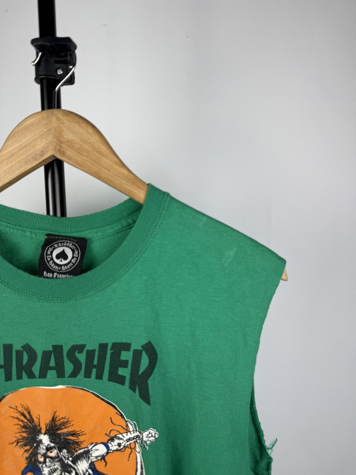 Thrasher × Vintage VINTAGE 00s THRASHER X PUSHEAD ALTERED sleeves Size US M / EU 48-50 / 2 - 3 Thumbnail