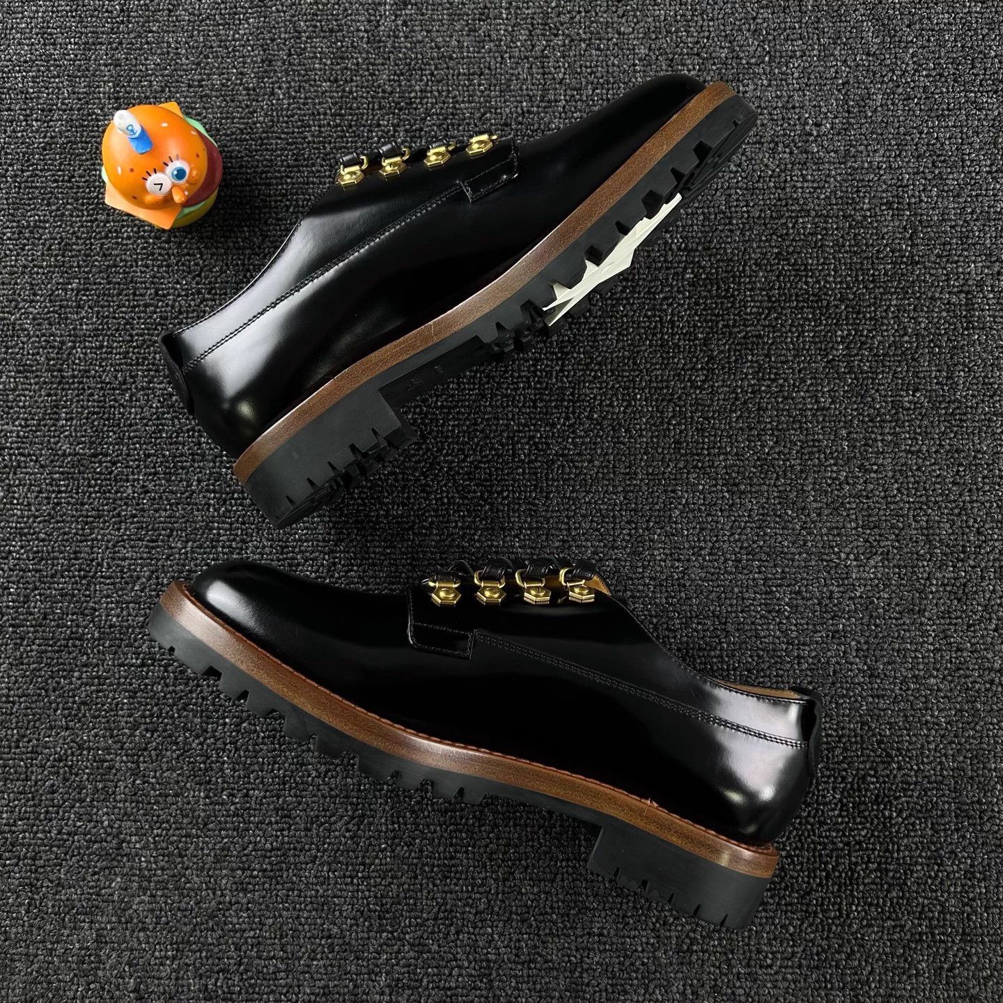 Dior Dior Patent Leather Black Rivet Loafer 36 Women's Size US 5 / IT 35 - 3 Thumbnail