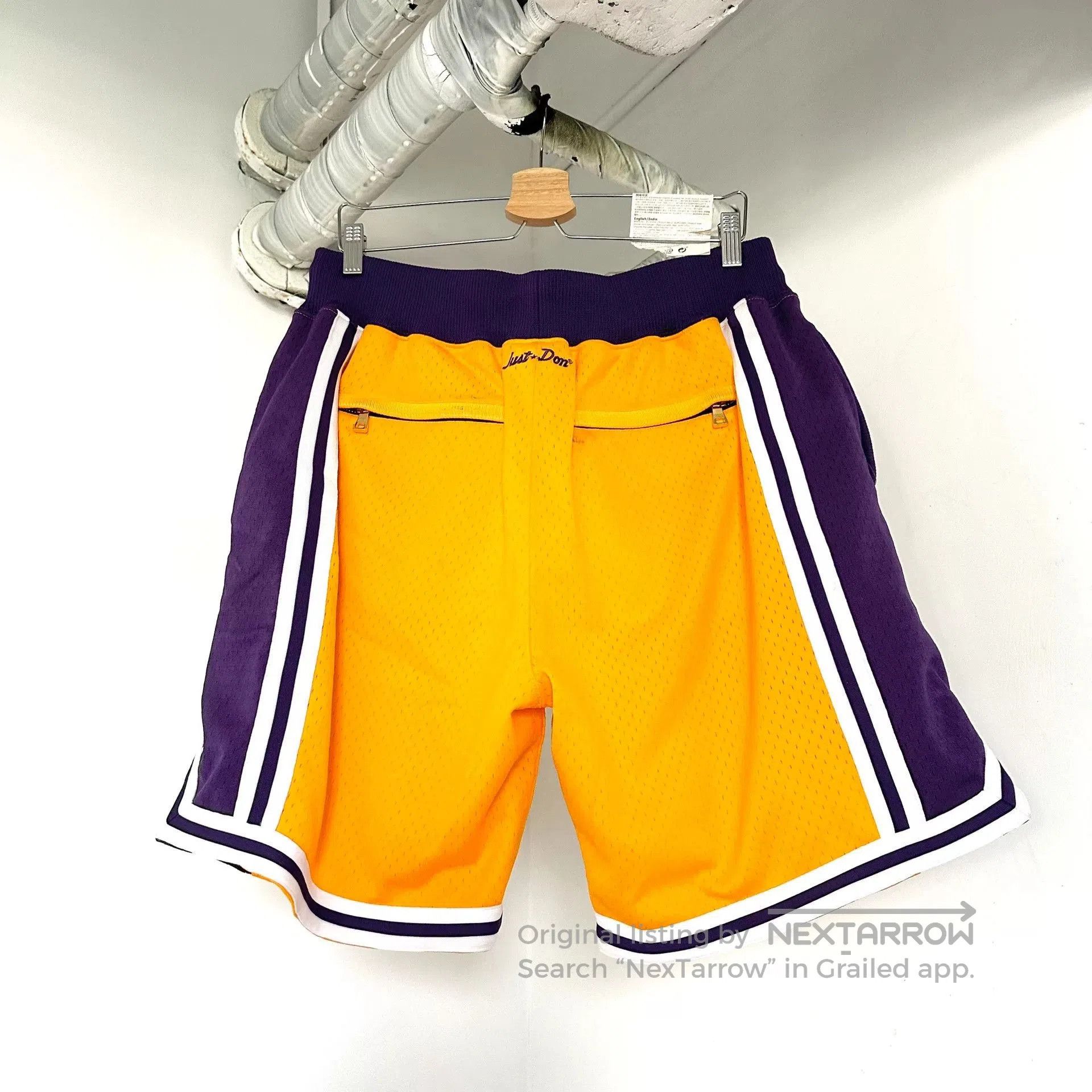 Just Don NBA Lakers Mesh Shorts. Size US 30 / EU 46 - 2 Thumbnail