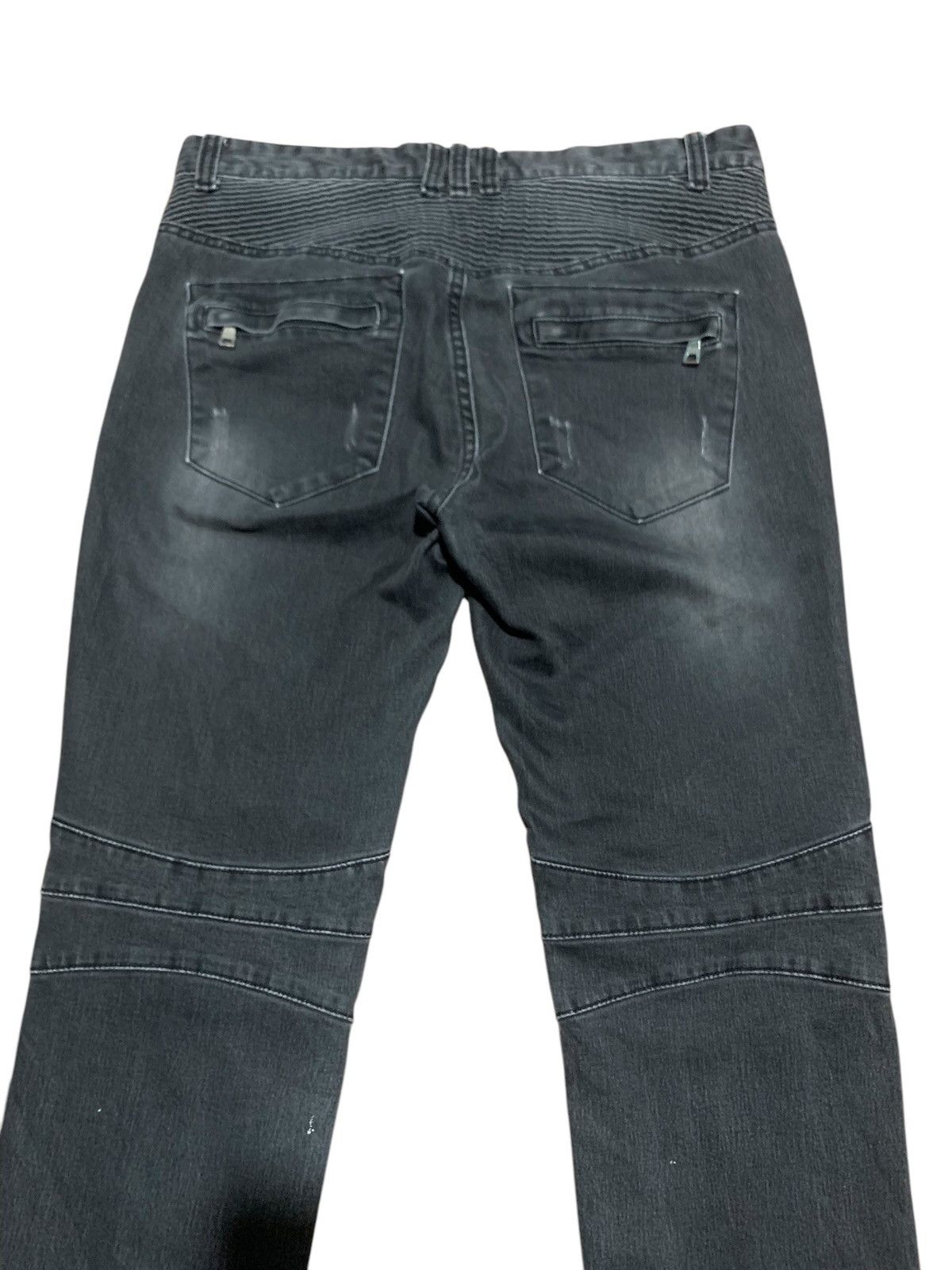If Six Was Nine × Japanese Brand × Le Grande Bleu (L.G.B.) Adorable skinny biker denim jeans like balmain Size US 34 / EU 50 - 6 Thumbnail