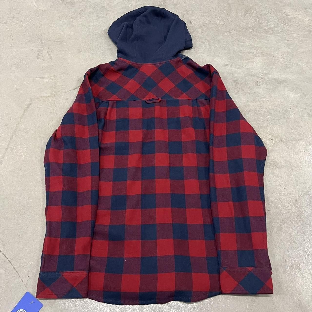 Hurley Crazy Vintage Y2K/2000s Hurley Hooded Striped Button Up Long Sleeve Brand New Shirt! Size US M / EU 48-50 / 2 - 5 Thumbnail