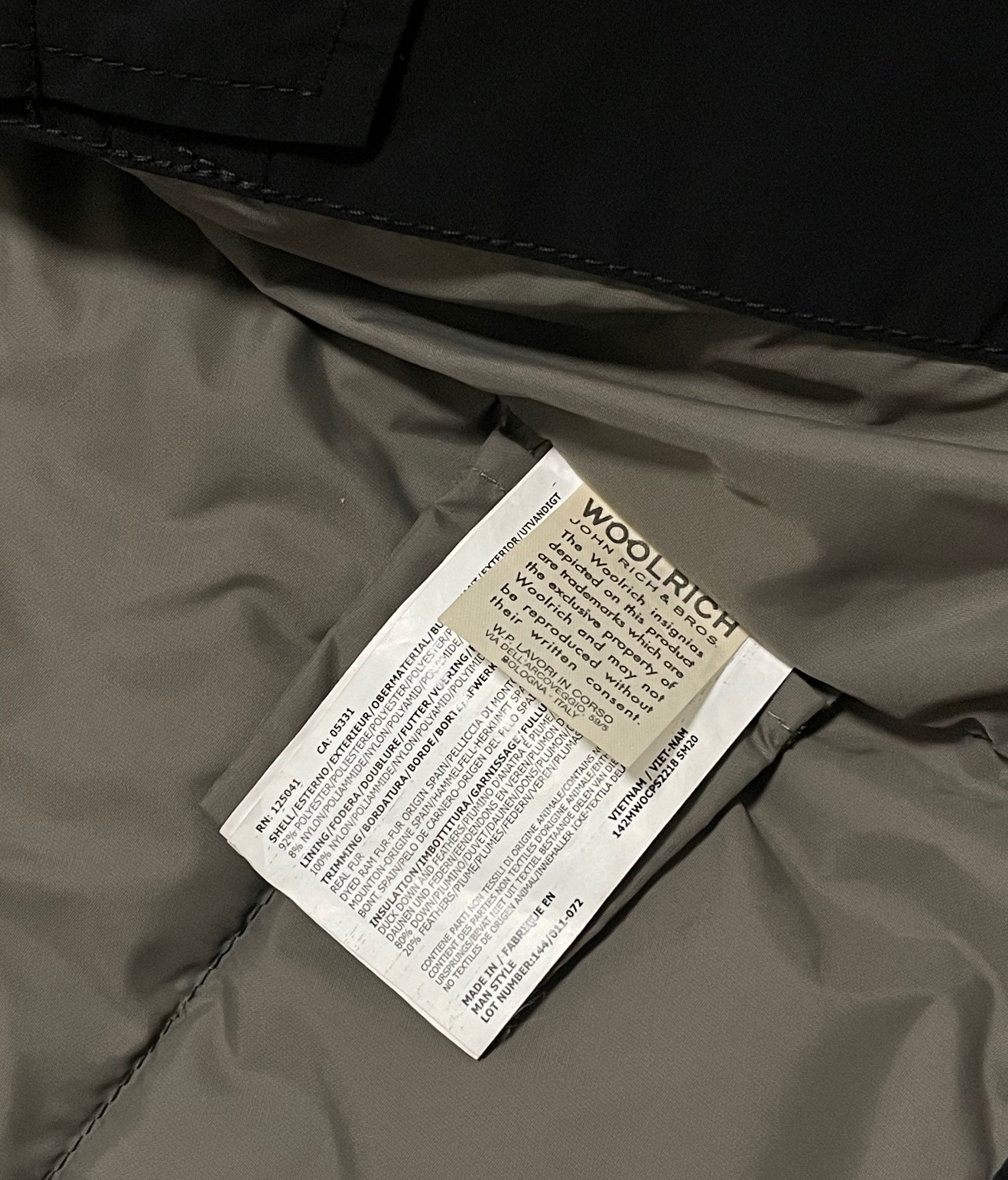 Woolrich rn 125041 sales