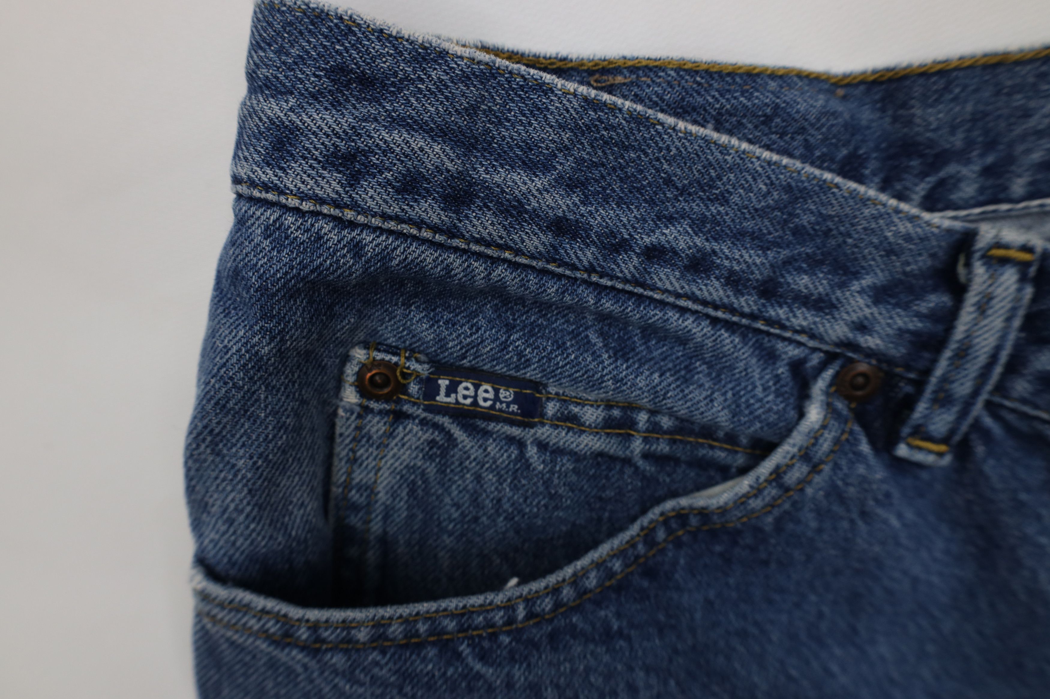 Lee Vintage Y2K Lee Straight Leg Denim Jeans Blue Cotton Size US 33 - 8 Thumbnail