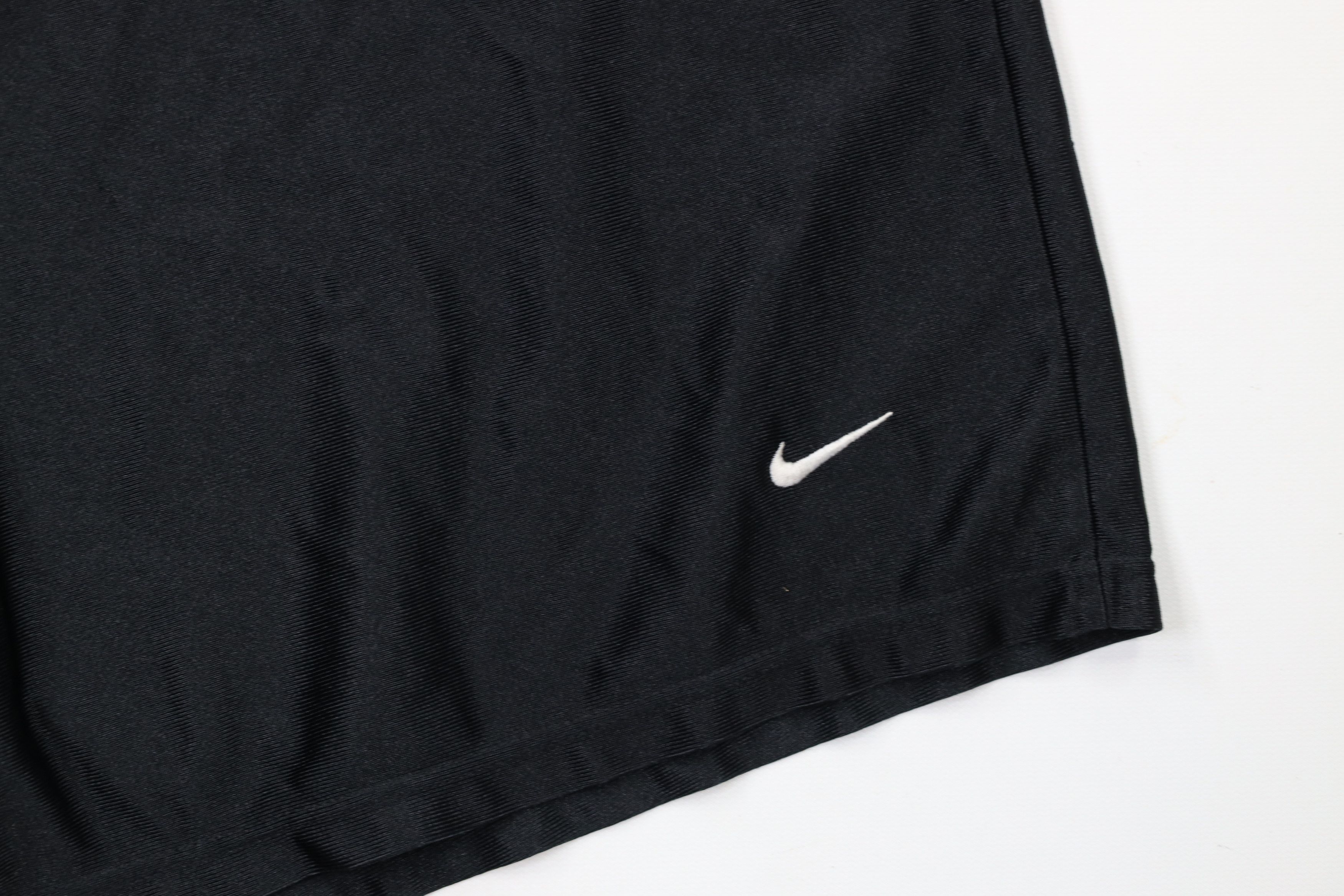 Nike × Vintage Vintage 90s Nike Mini Swoosh Basketball Shorts Black USA Size US 34 / EU 50 - 5 Thumbnail