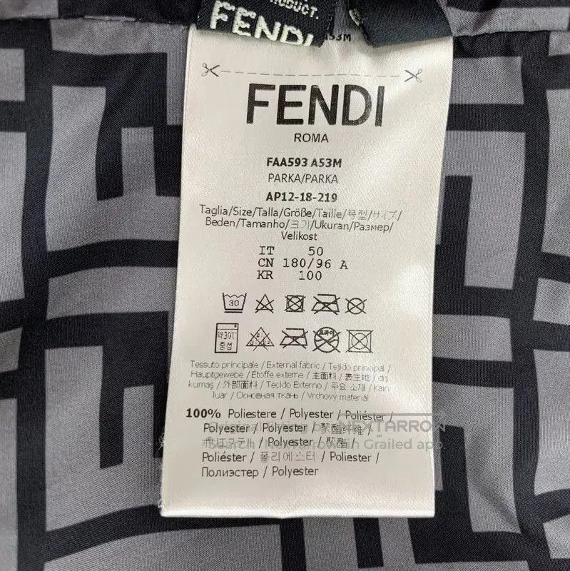 Fendi Fendi Black Polyester Men's Puffer Jacket . Size US L / EU 52-54 / 3 - 7 Thumbnail