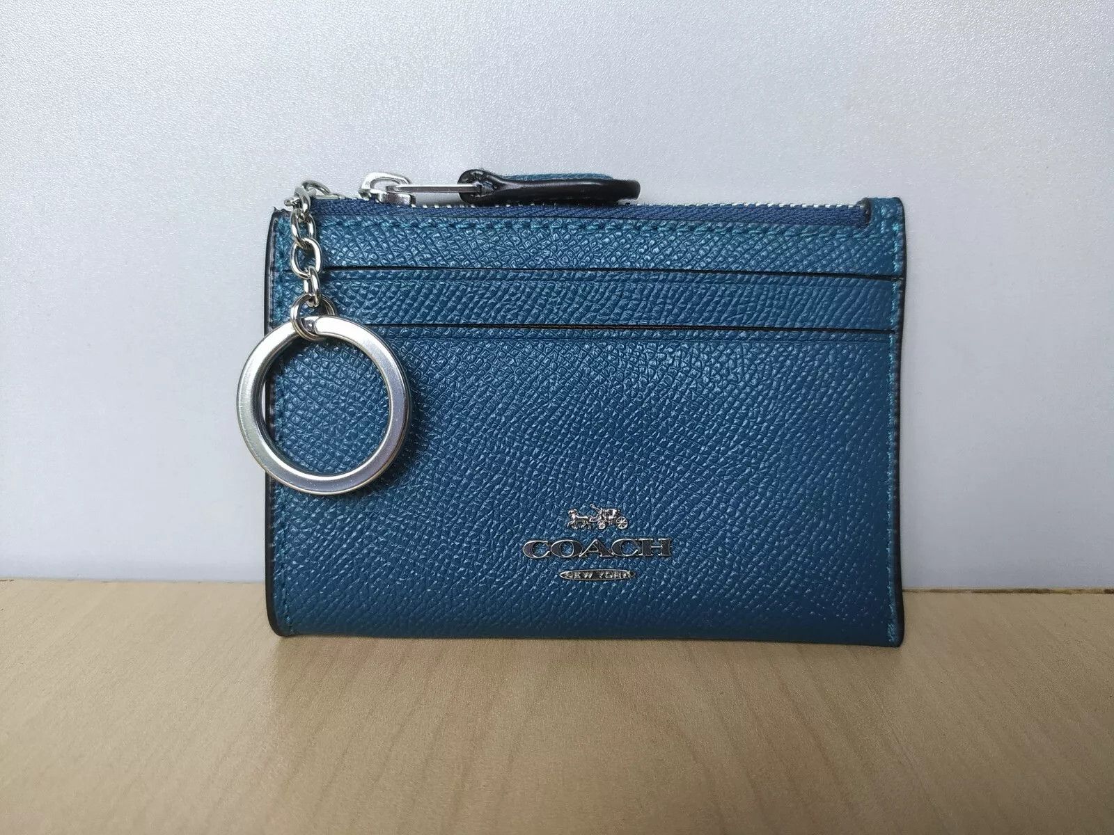Coach Coach Women's Cross grain Leather Key Ring Pouch T-0012 Size ONE SIZE - 1 Thumbnail