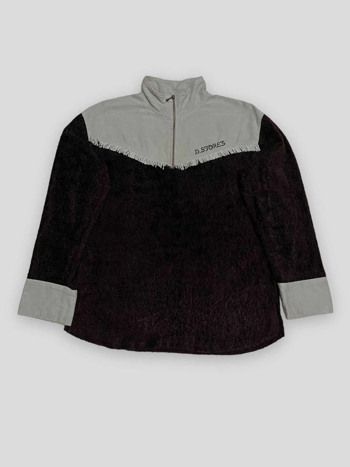 image of Send OfferVintage Japan Designer Dstores Cowboy Longsleeve in Brown, Men's (Size Medium)