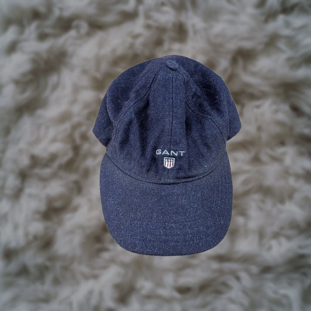 Gant VINTAGE GANT USA Baseball Cap One Size Wool Viscose Blue Adjustable Mens Cap Size ONE SIZE - 1 Thumbnail