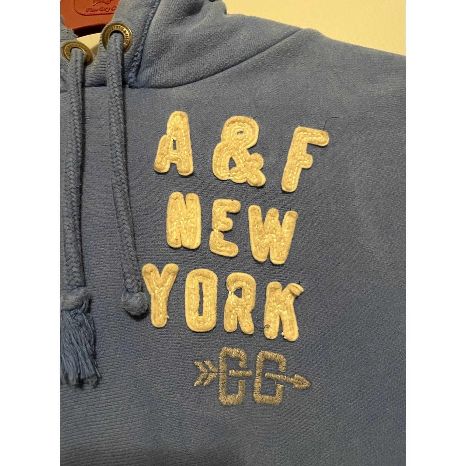Abercrombie & Fitch Vintage Abercrombie Fitch Sweater Men L Blue Heavyweight Hoodie Sweatshirt Y2K (B306) Size US L / EU 52-54 / 3 - 3 Thumbnail