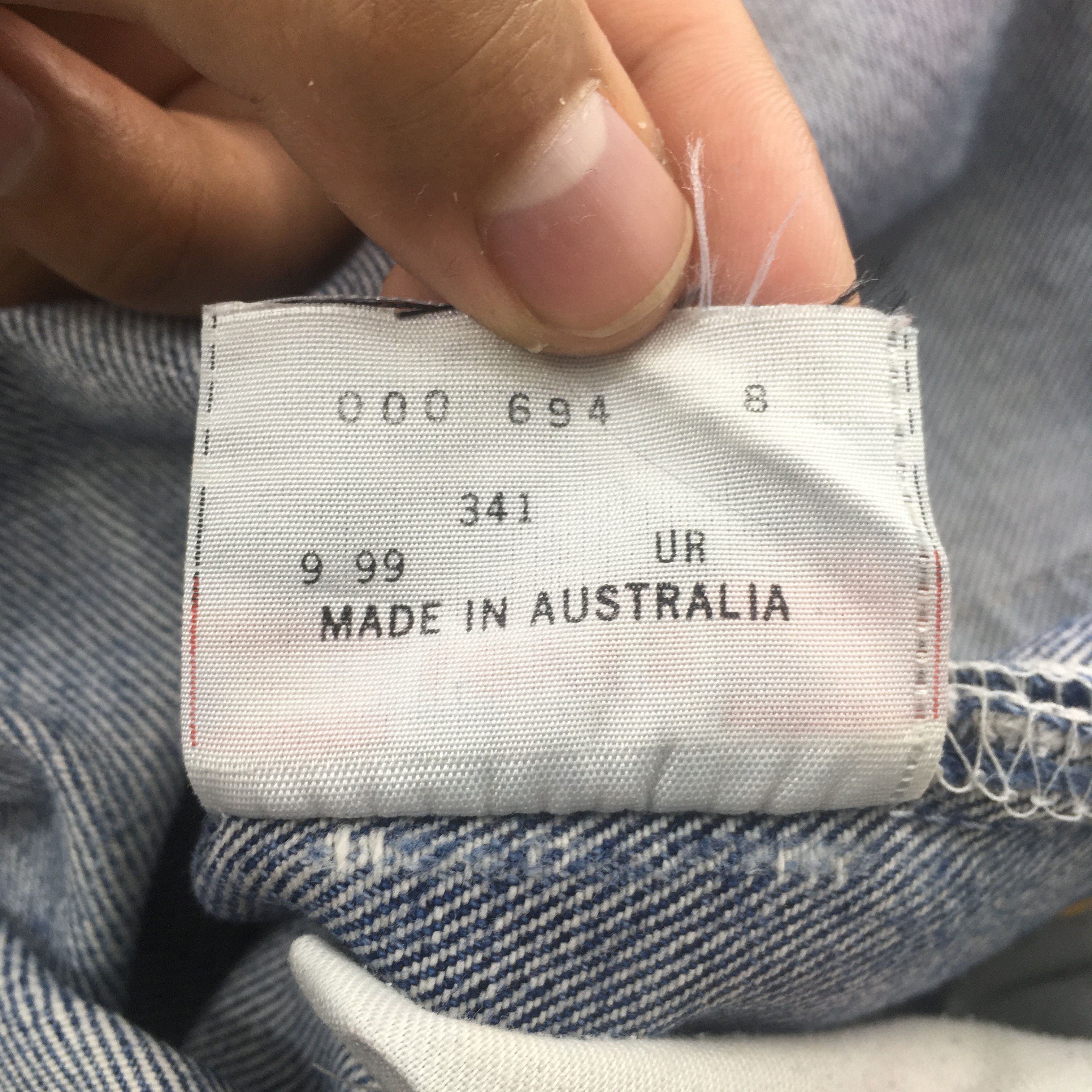 Levi's Size 30x30.5 Vintage 90s Levi's 501 Faded Blue Jeans Size US 30 / EU 46 - 14 Thumbnail