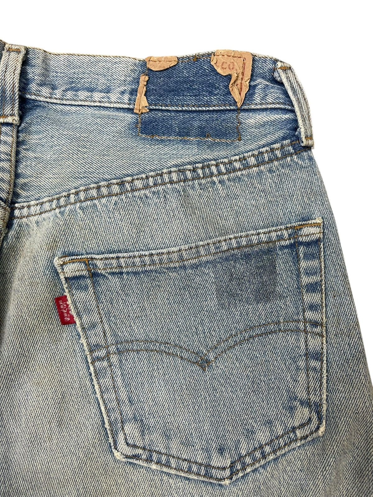 Levi's Vintage Levis 501 Straight Cut Distressed Single Stitch Size US 30 / EU 46 - 15 Thumbnail