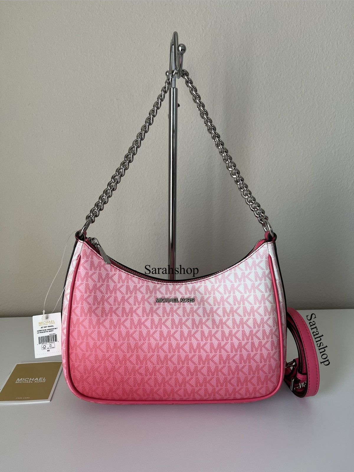 Michael Kors Michael Kors Jet Set Travel Large Pouchette Crossbody Size ONE SIZE - 1 Thumbnail