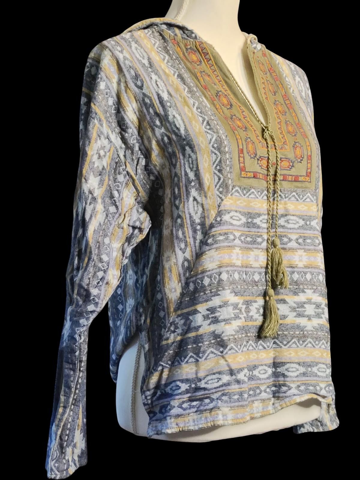 The Unbranded Brand Flying Tomato Bohemian Style Long Sleeve Women's Blouse Size S / US 4 / IT 40 - 3 Thumbnail