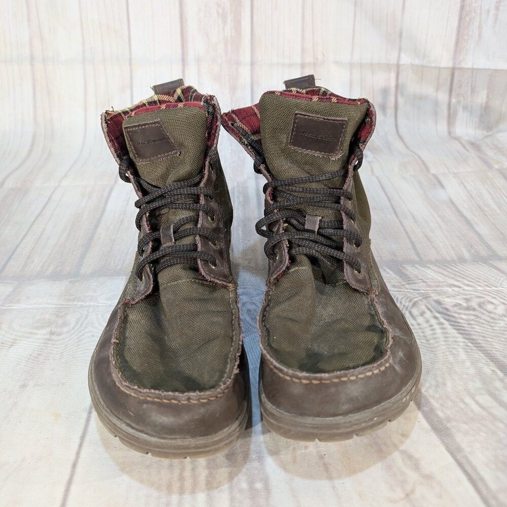 Other Lems Boulder Men's 12 Green Canvas Casual Retro Hiking Ankl Size US 12 / EU 45 - 1 Thumbnail