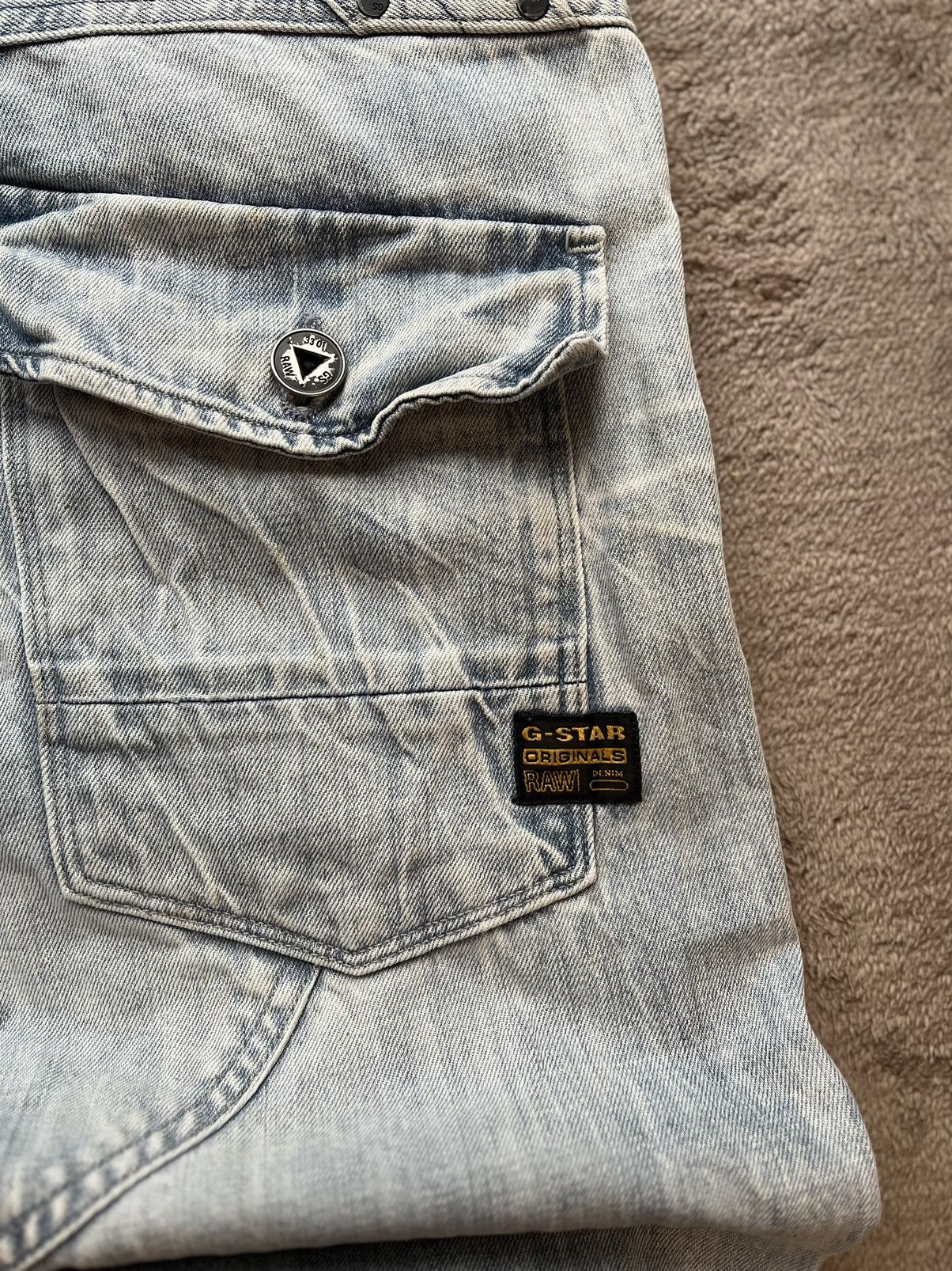G-Star × Vintage Vintage G Star Double Knee Denim Jeans Size US 32 / EU 48 - 6 Thumbnail