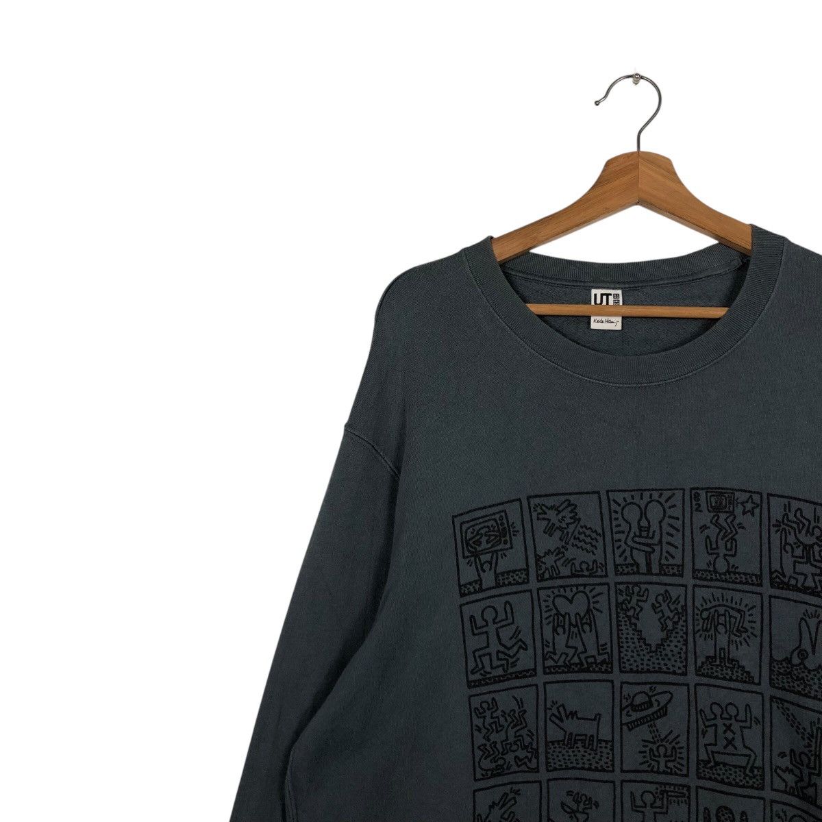 Japanese Brand 📌Vintage Sweatshirt Ut Keith Haring Big Logo Size US XXL / EU 58 / 5 - 8 Thumbnail