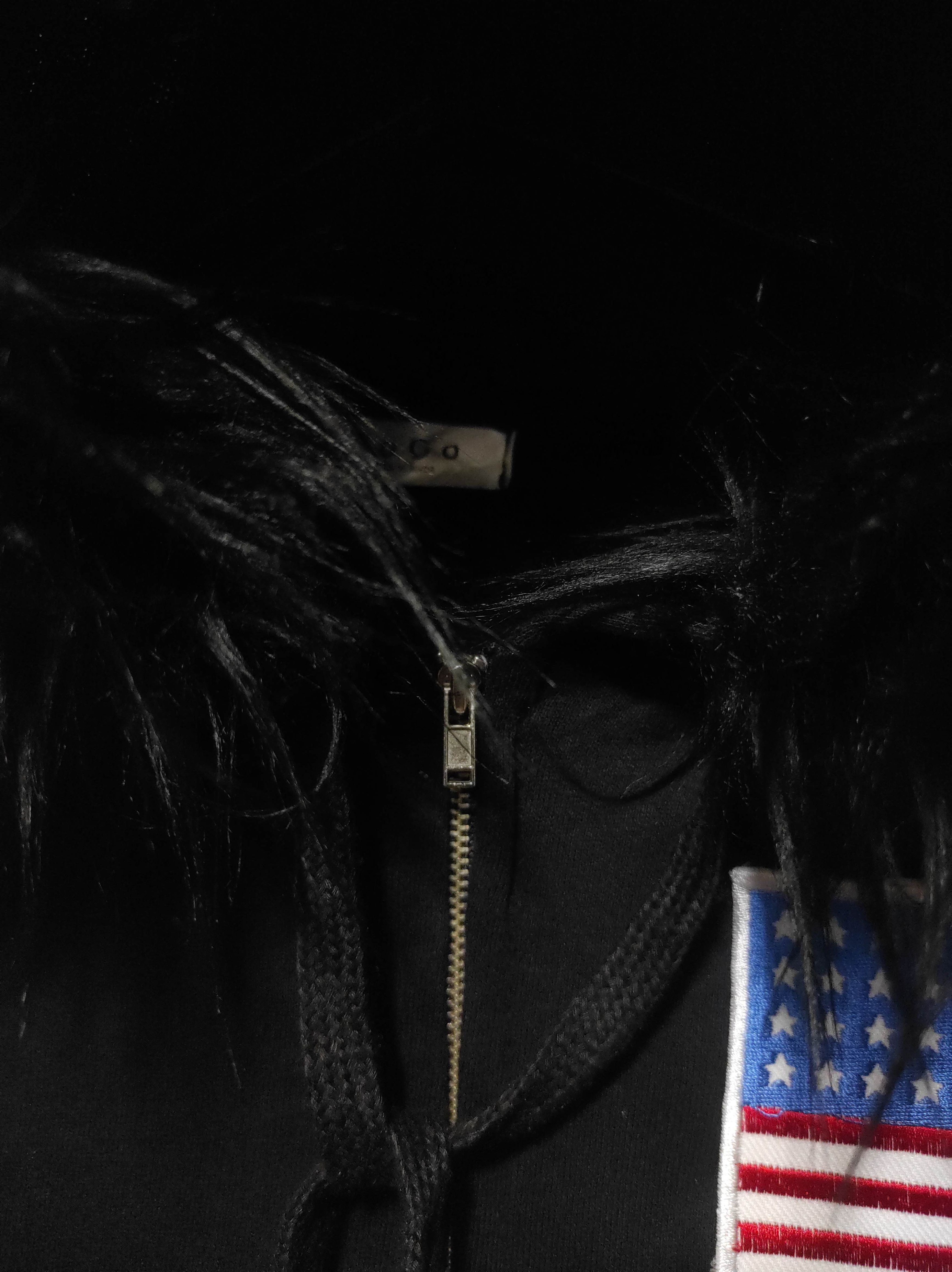 Hysteric Glamour Roco Black Crop USA Flag Zip Fur Hoodie if6was9 LGB style Size M / US 6-8 / IT 42-44 - 5 Thumbnail