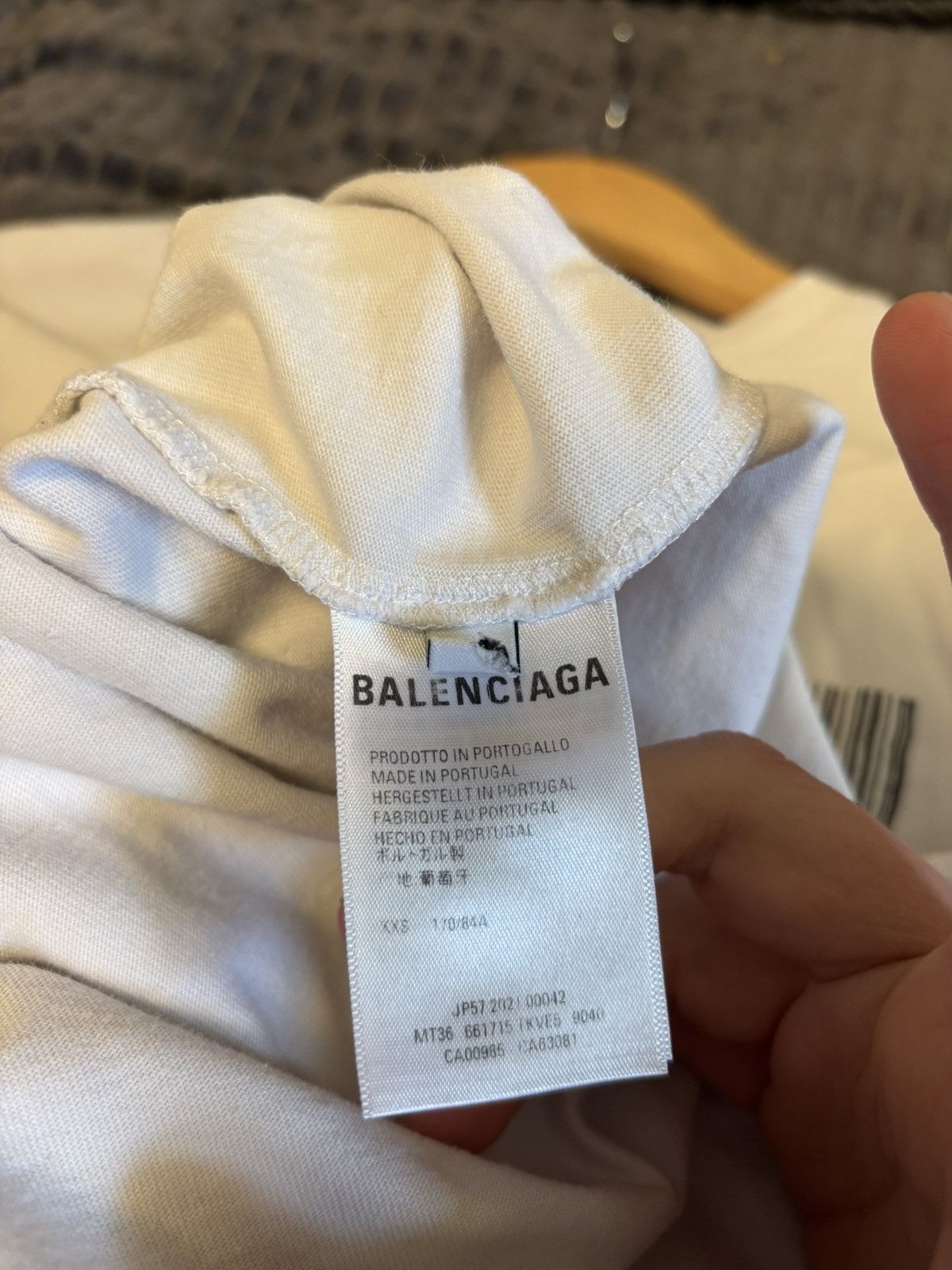 Balenciaga Balenciaga barcode t shirt Size US M / EU 48-50 / 2 - 4 Thumbnail