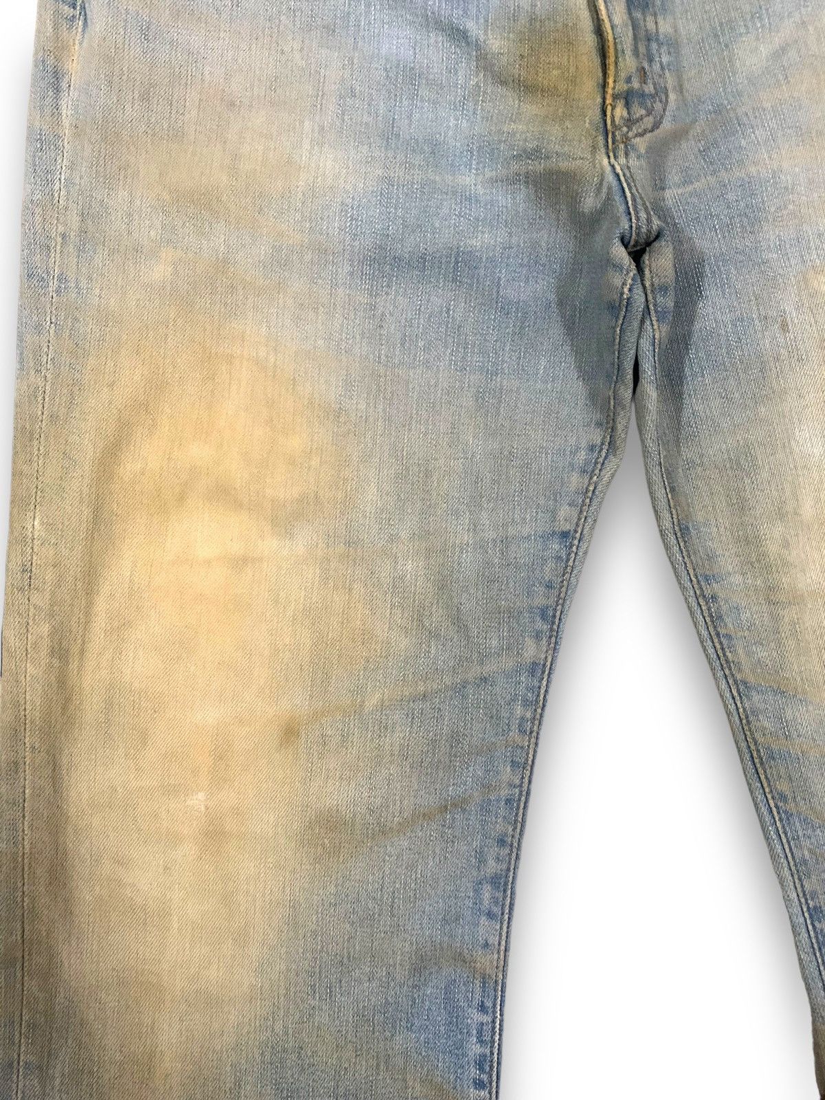 Big John Vintage 90s Big John Japan Dirty Mud Wash Baggy Jeans Size US 32 / EU 48 - 6 Thumbnail