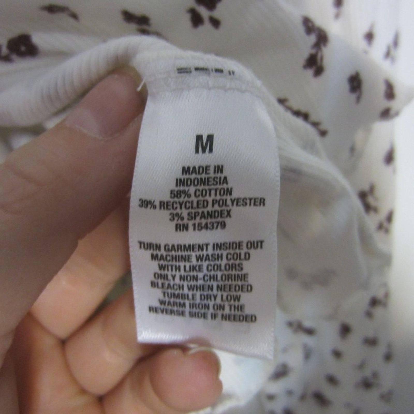 Aeropostale Y2K White Floral Cropped Long Sleeve Top Aeropostale M Size M / US 6-8 / IT 42-44 - 6 Thumbnail