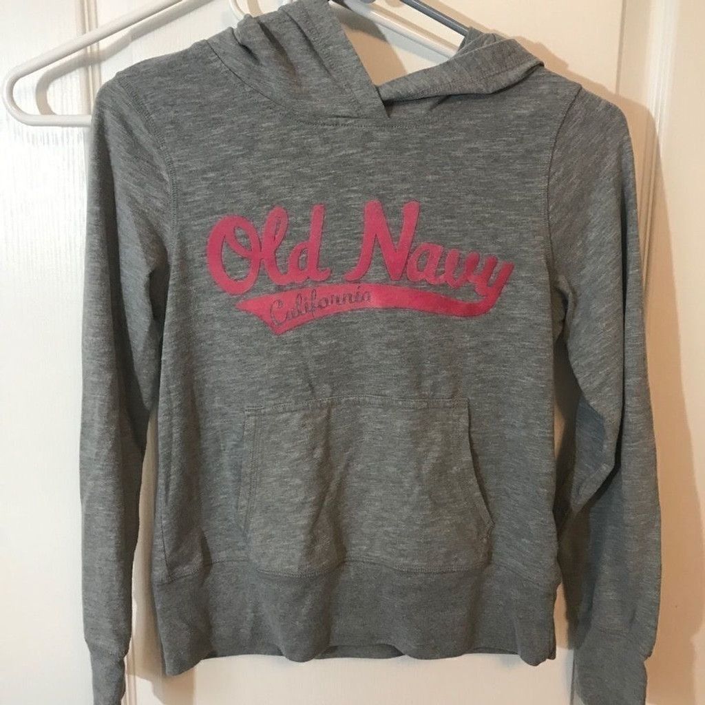 Old Navy Old navy hoodie gray/pink size 14/XL girls pocket Size US L / EU 52-54 / 3 - 2 Thumbnail
