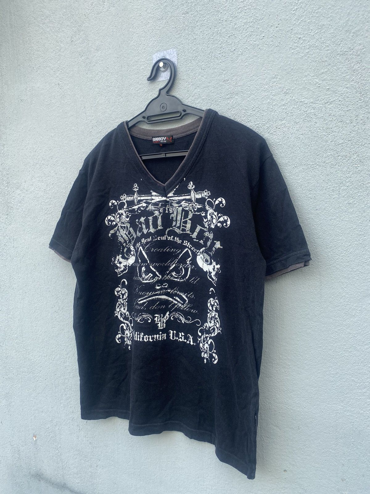 14th Addiction × JNCO × Vintage Vintage y2k Bad Boy Tribal Double Layer Poem Tees Size US M / EU 48-50 / 2 - 8 Thumbnail