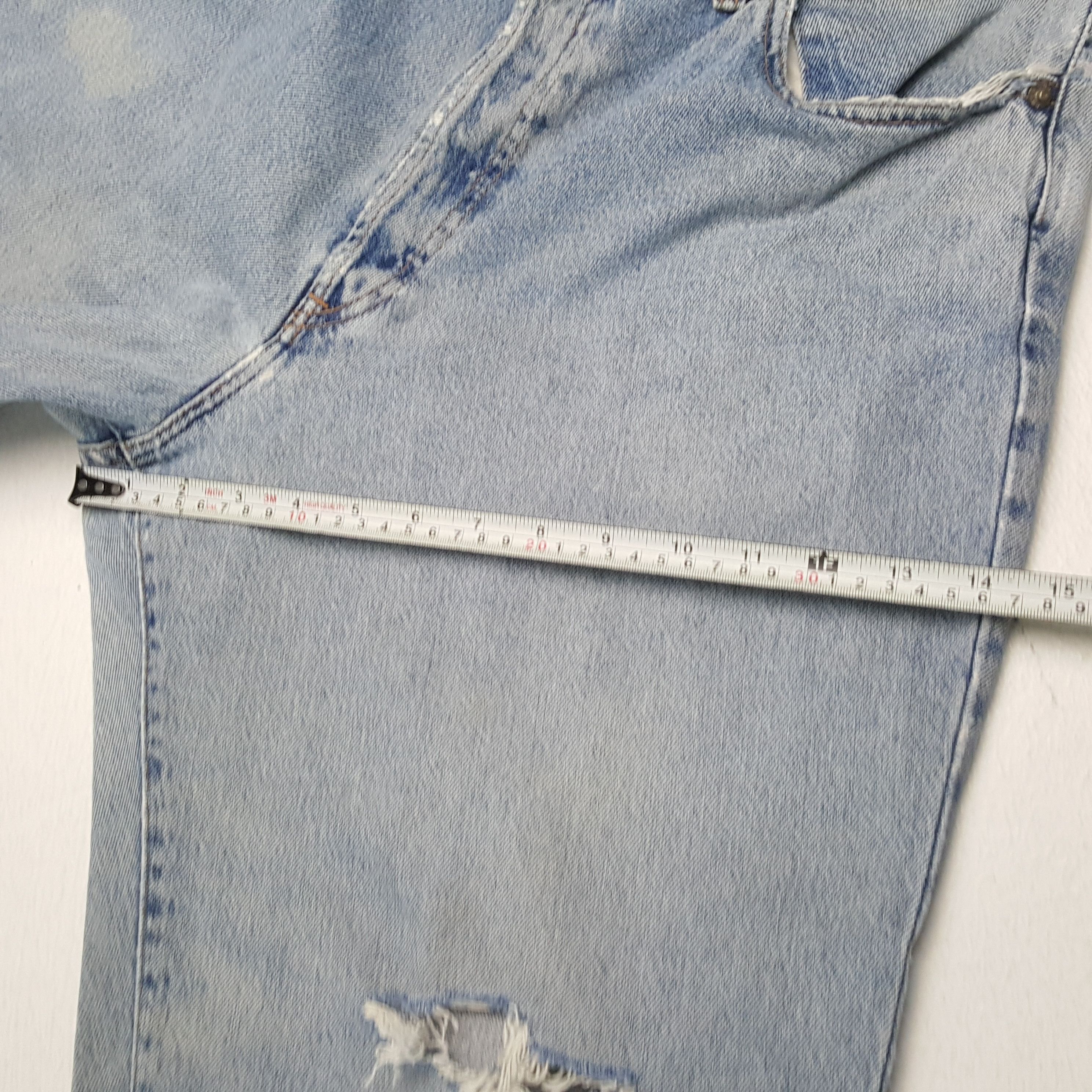 RRL Ralph Lauren × Ralph Lauren × Vintage RRL RALPH LAUREN Fashion Rock Style Distressed Jeans Size US 34 / EU 50 - 9 Thumbnail