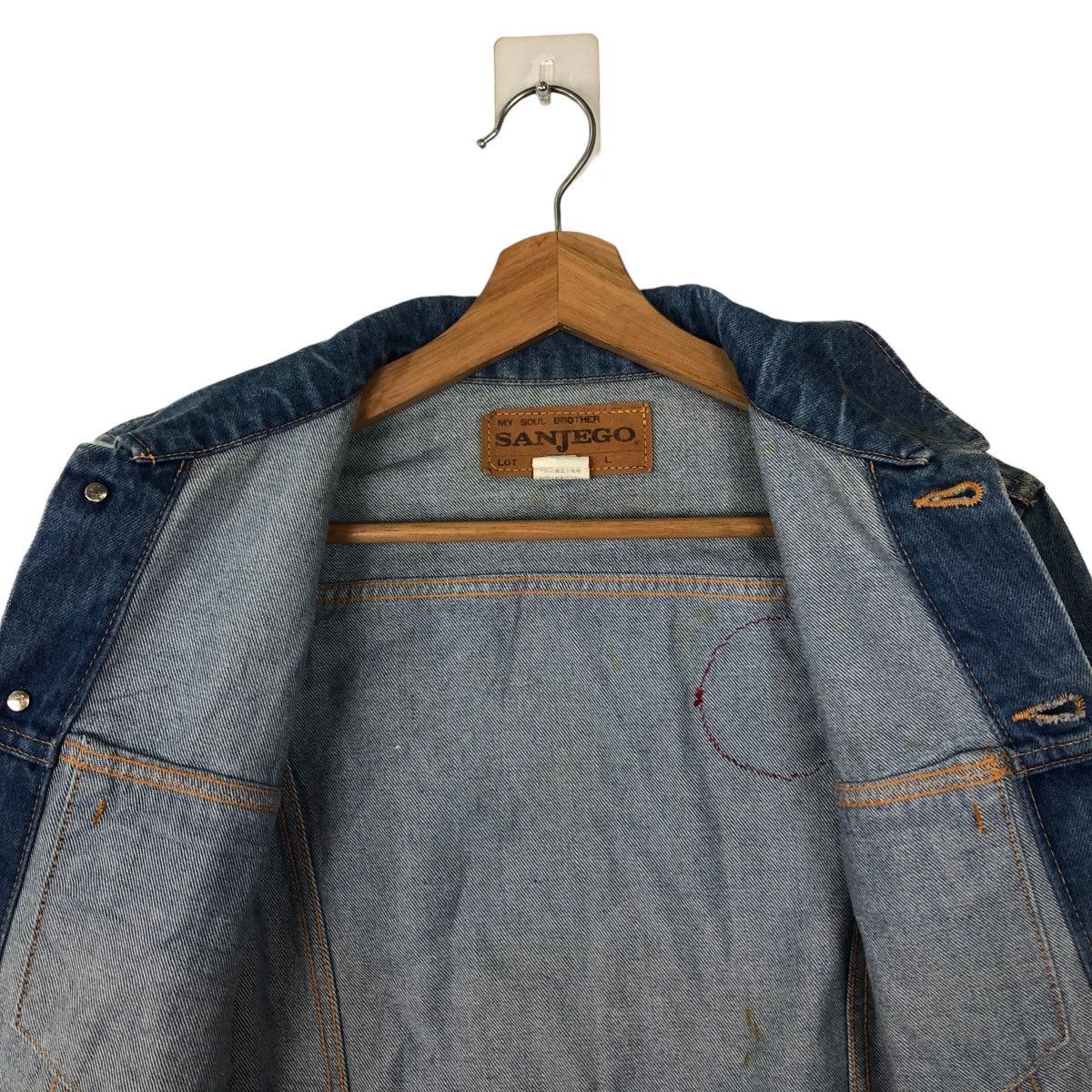 Other 🔥VINTAGE CROPPED TRUCKER DENIM JACKET SANJEGO MICKEY MOUSE Size S / US 4 / IT 40 - 10 Thumbnail
