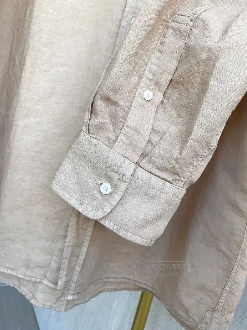 Brunello Cucinelli Brunello Cucinelli Beige Linen-Cotton Shirt. Size US XXL / EU 58 / 5 - 6 Thumbnail