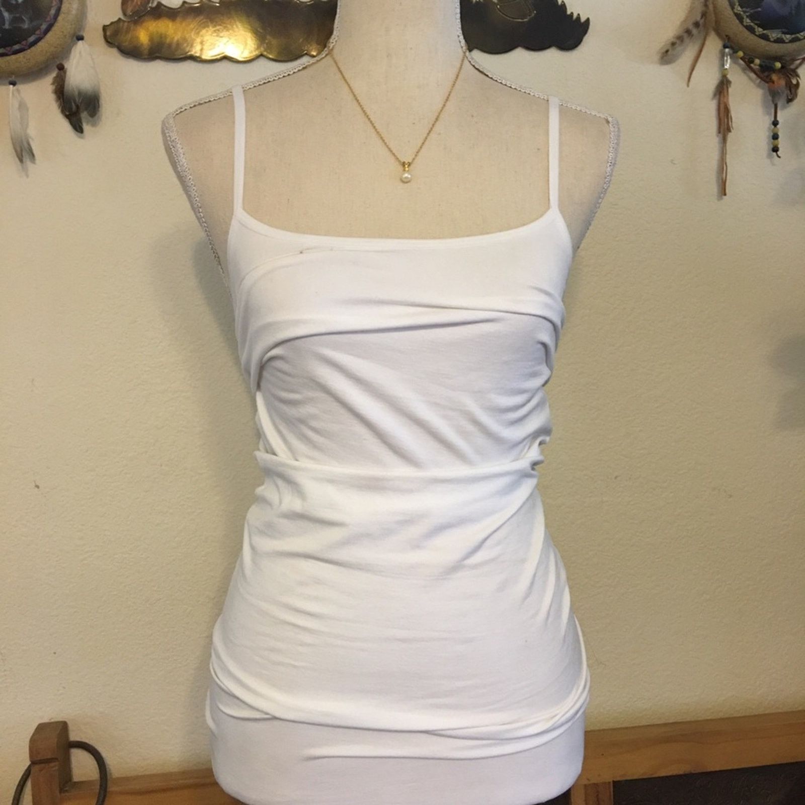 Vintage Vintage pearl with rhinestone gold chain necklace Size ONE SIZE - 5 Thumbnail